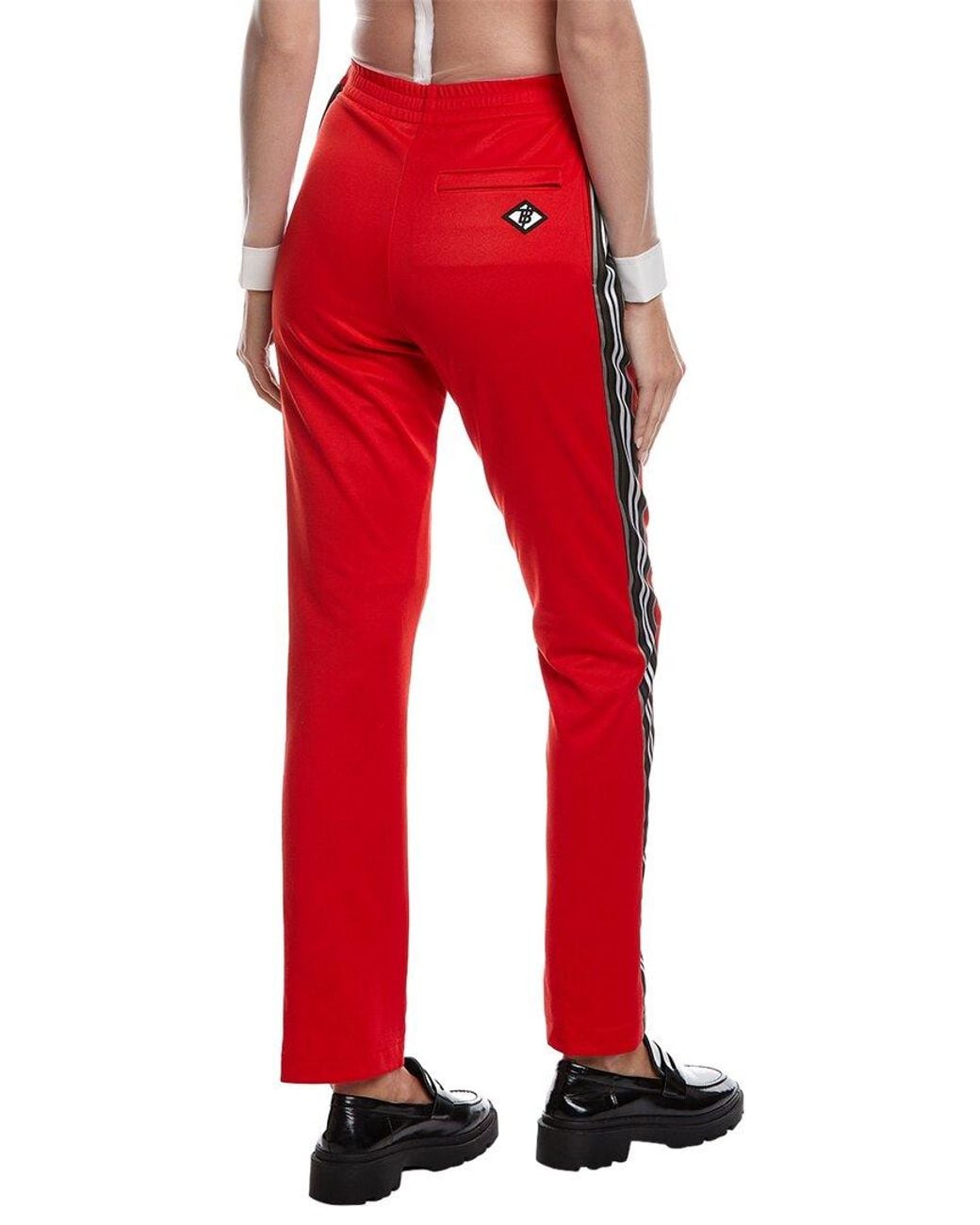 Burberry Red Wool-Trim Pant