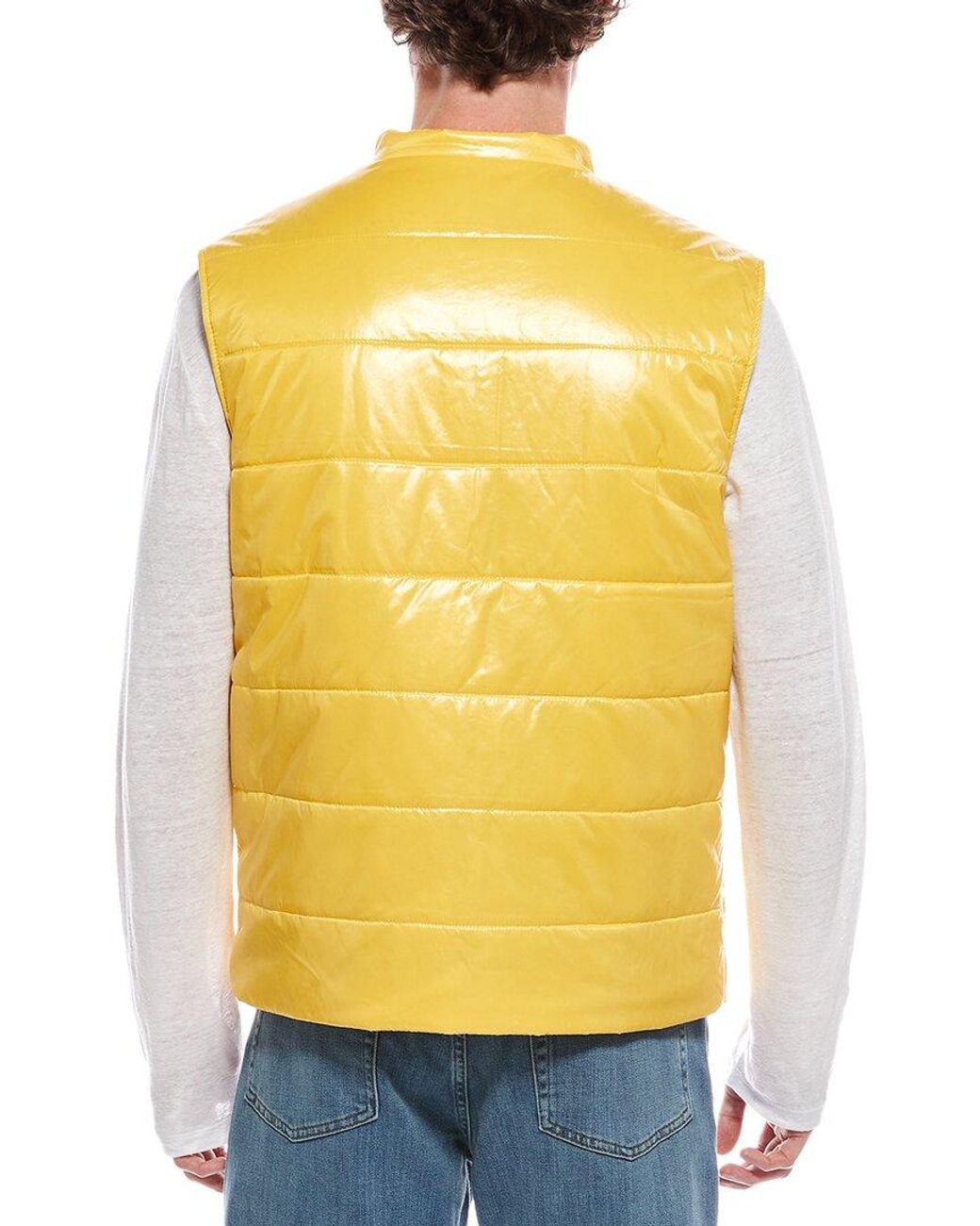 Eleventy Yellow Gilet Vest for men