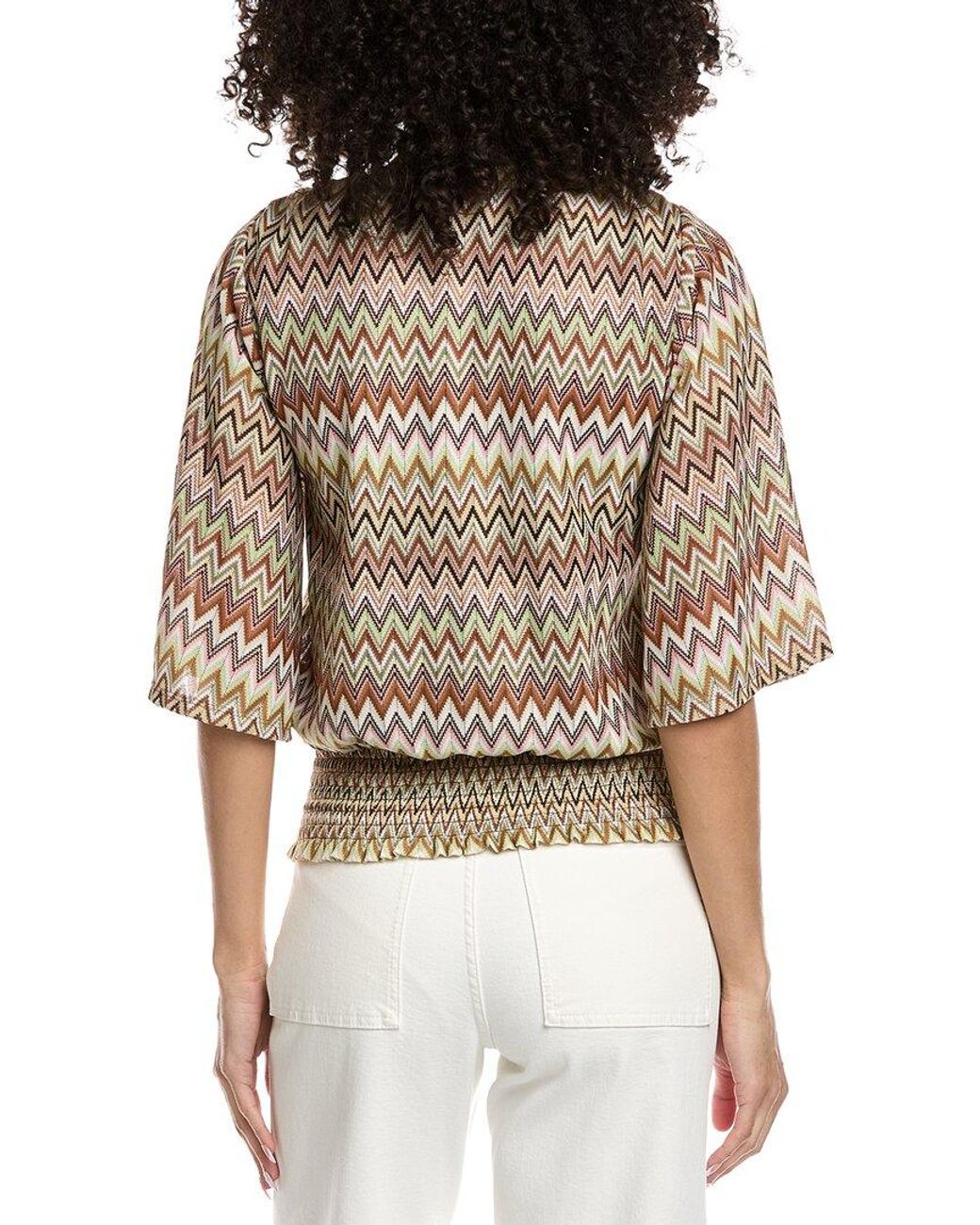 Ramy Brook Brown Mirage Long Sleeve Top