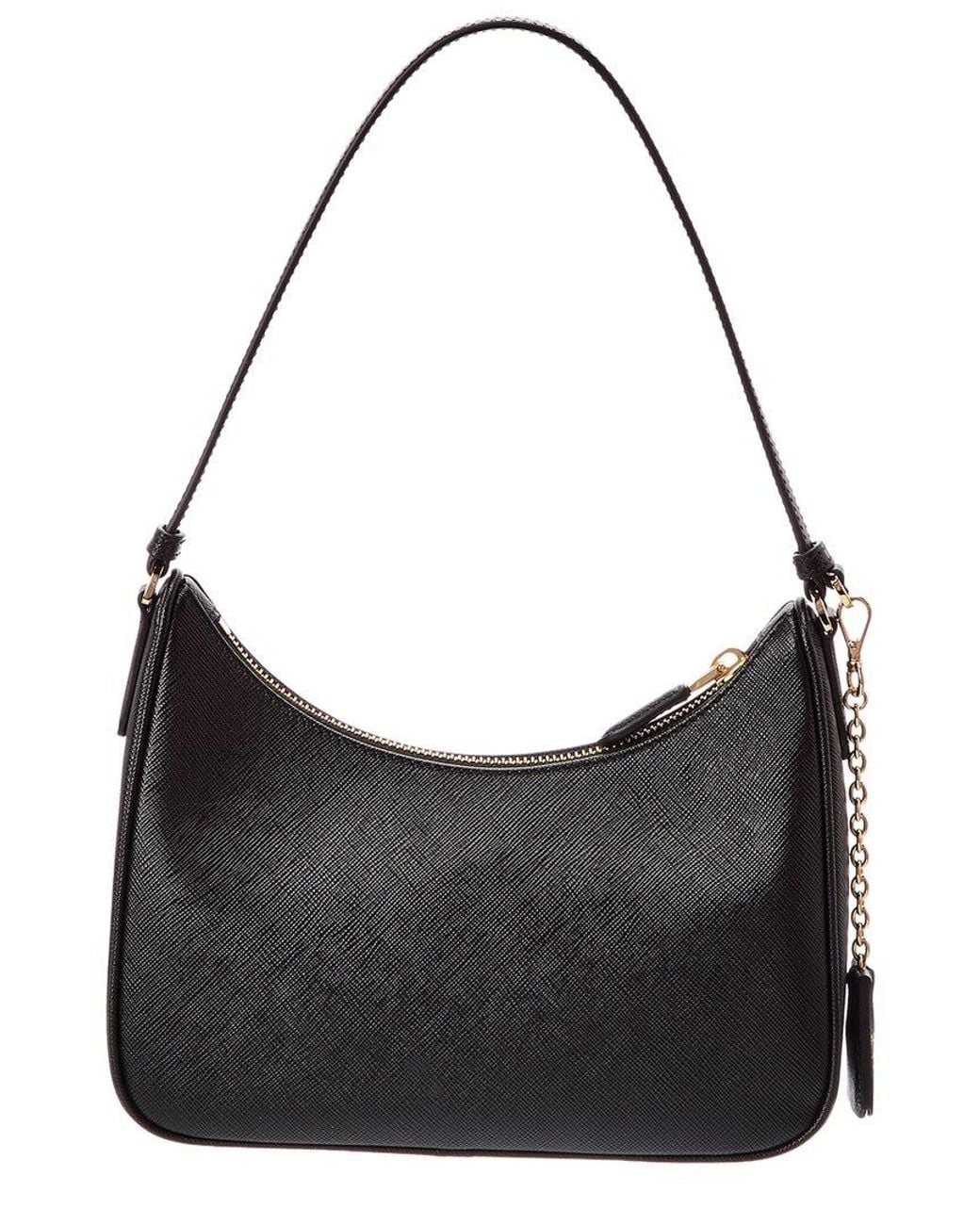 Prada Black Re-Edition 2005 Saffiano Leather Mini Bag