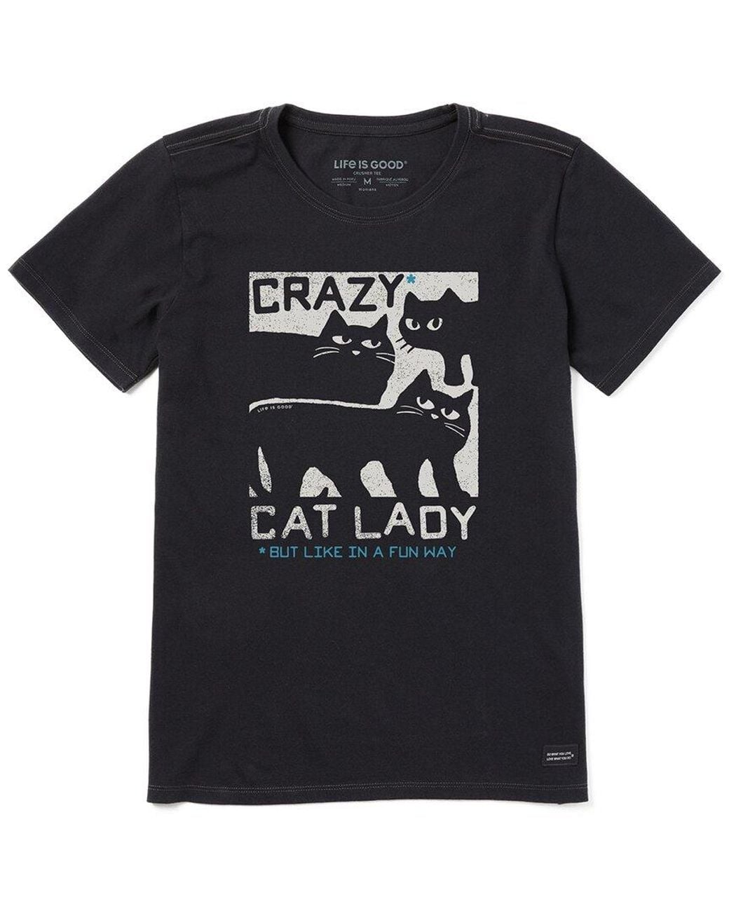 Life Is Good. Black Crusher T-Shirt