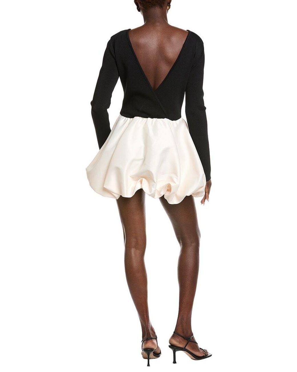 Endless Rose Black Open Back Knit Mini Dress