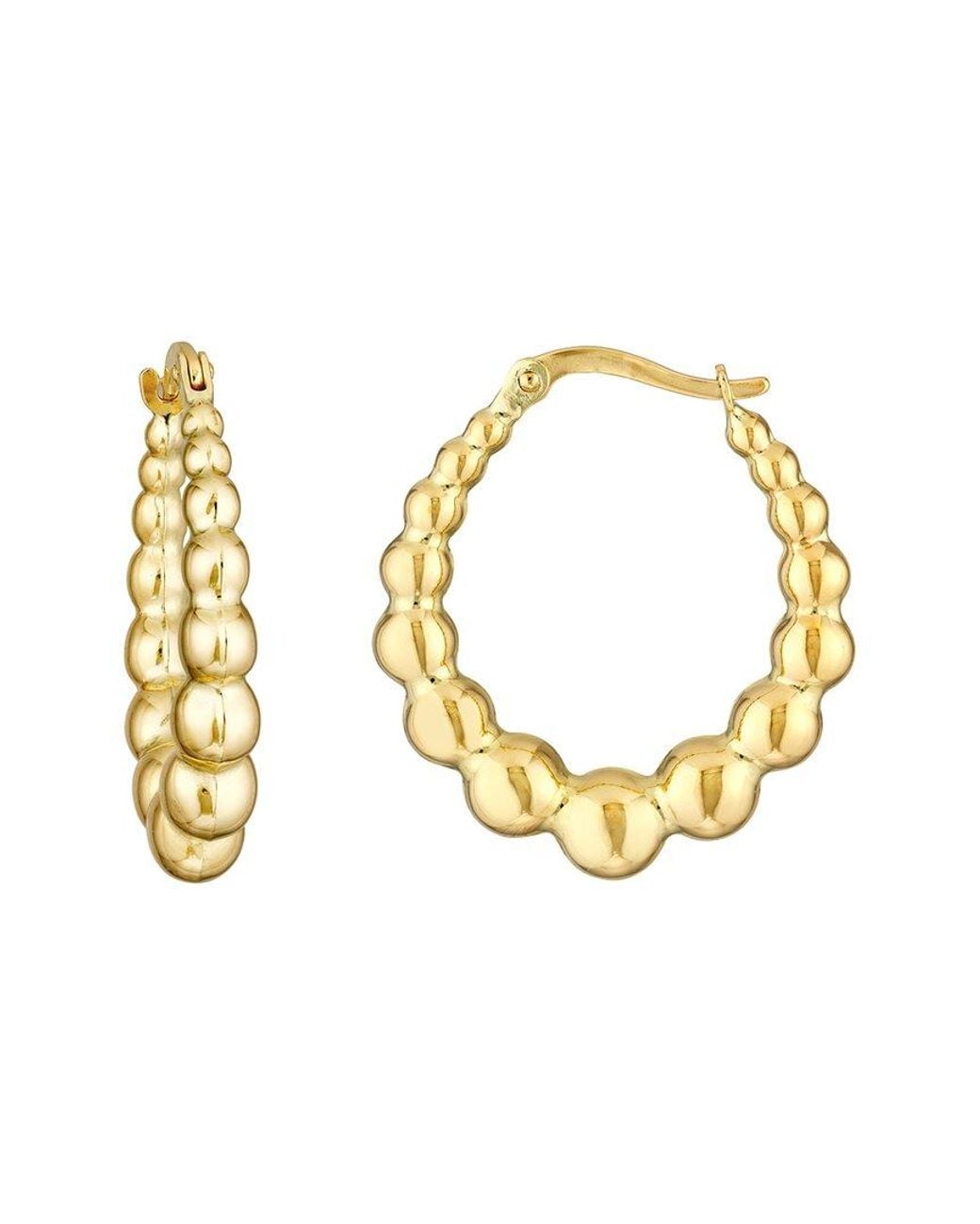 HAWLEY ST Metallic 14K Bead Earrings