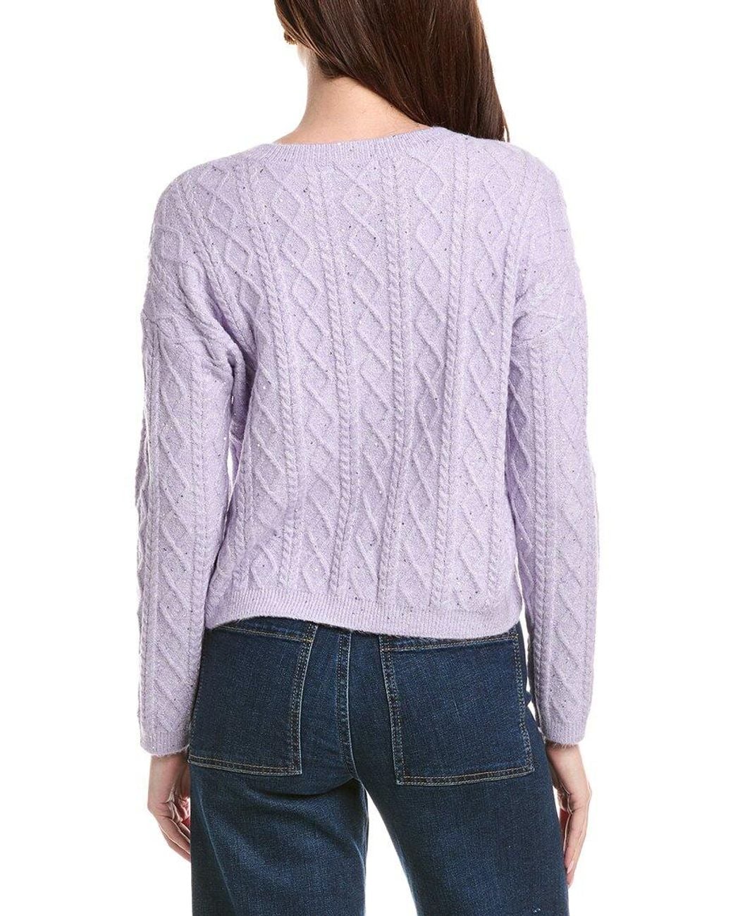 Cece Red Cable Stitch Sweater