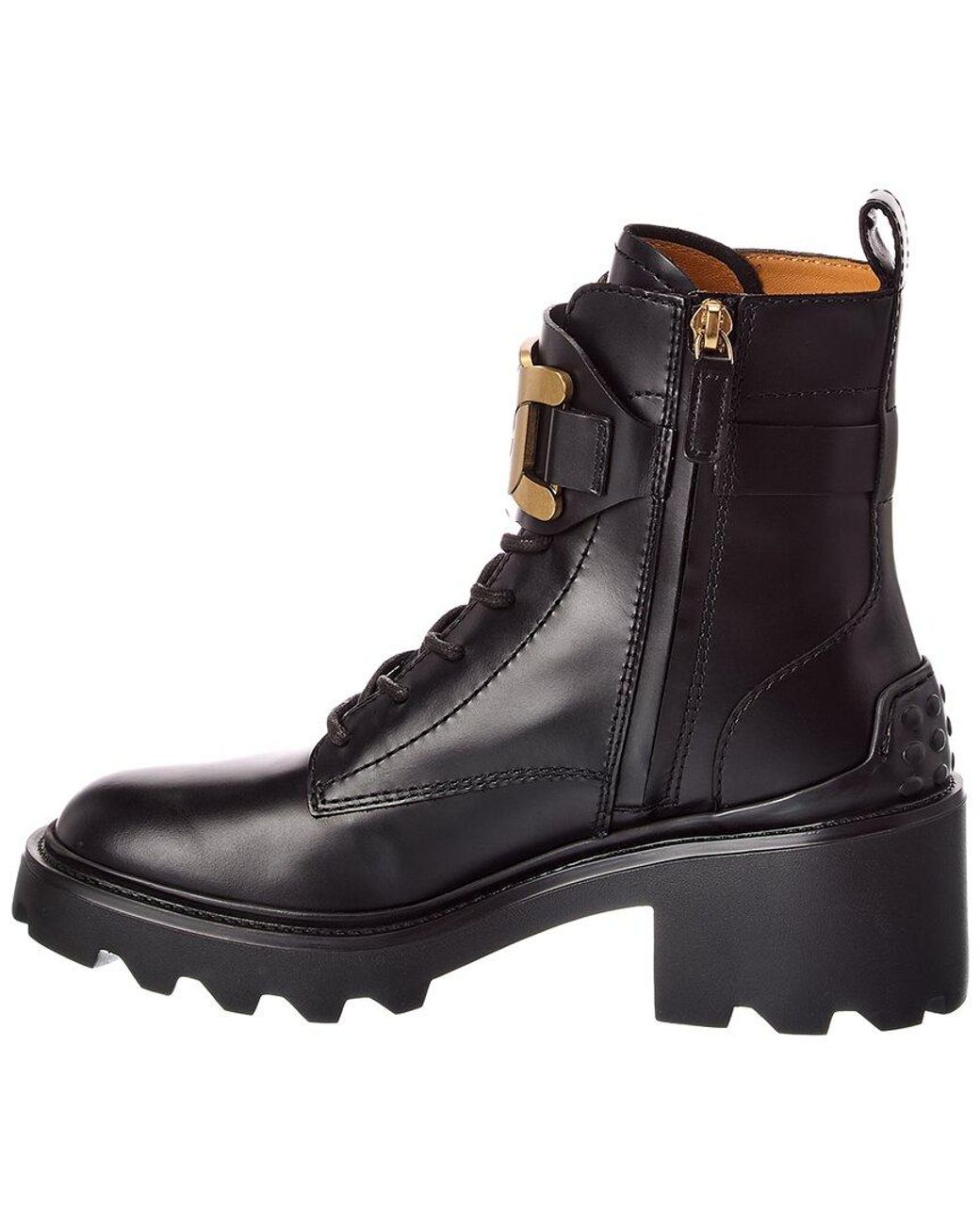 Tod's Black Leather Boot