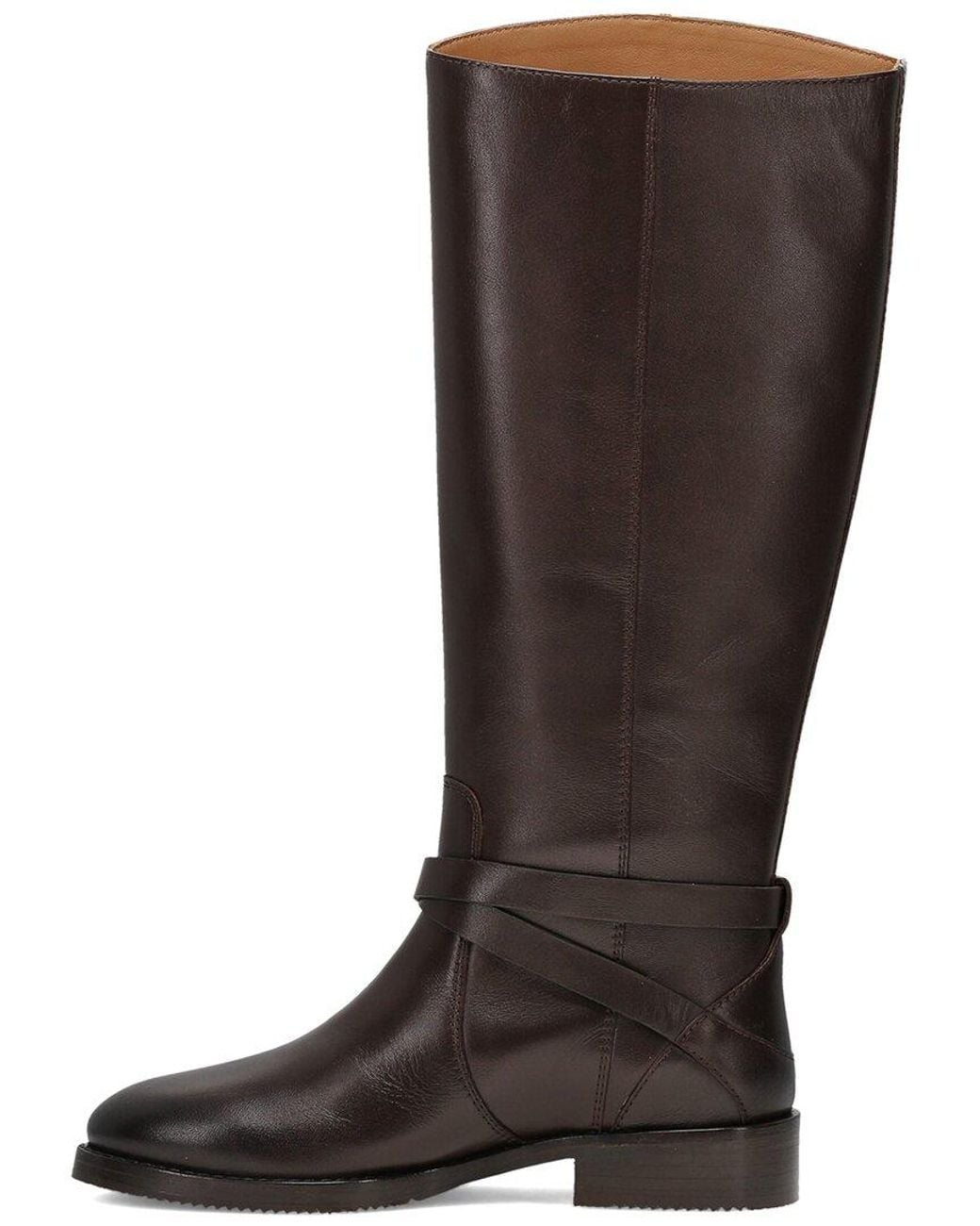 Frye Brown Melissa Belted Leather Boot