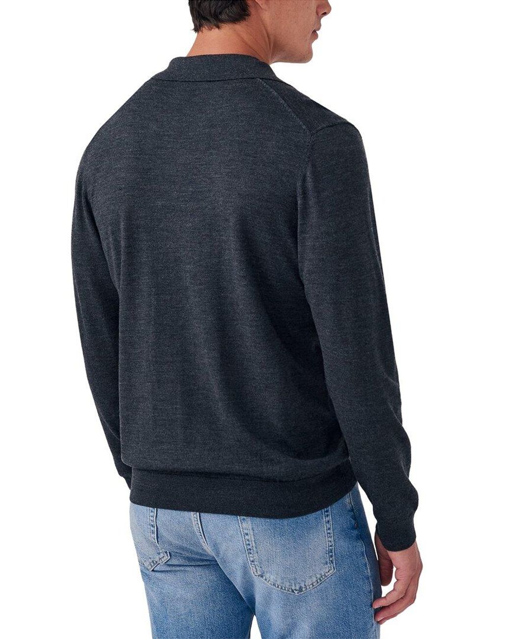 J.McLaughlin Blue J. Mclaughlin Savona Merino Shirt for men