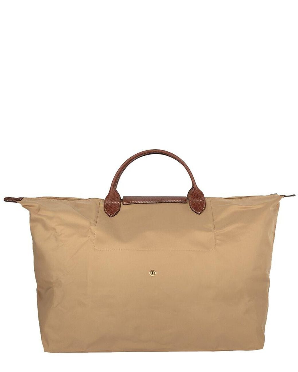 Longchamp Brown Le Pliage Original Large Canvas Travel Bag
