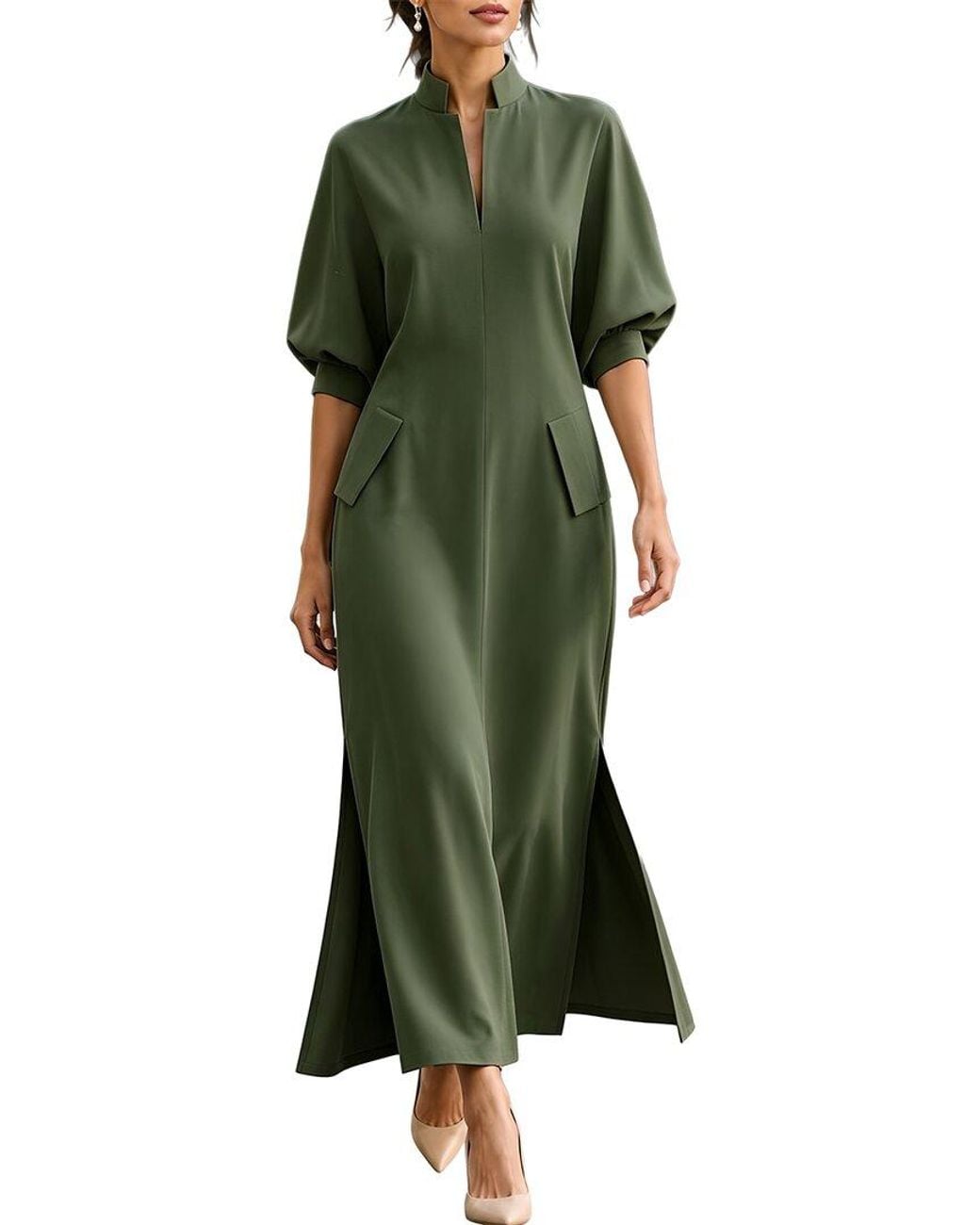 Olivia Taylor Green Maxi Dress