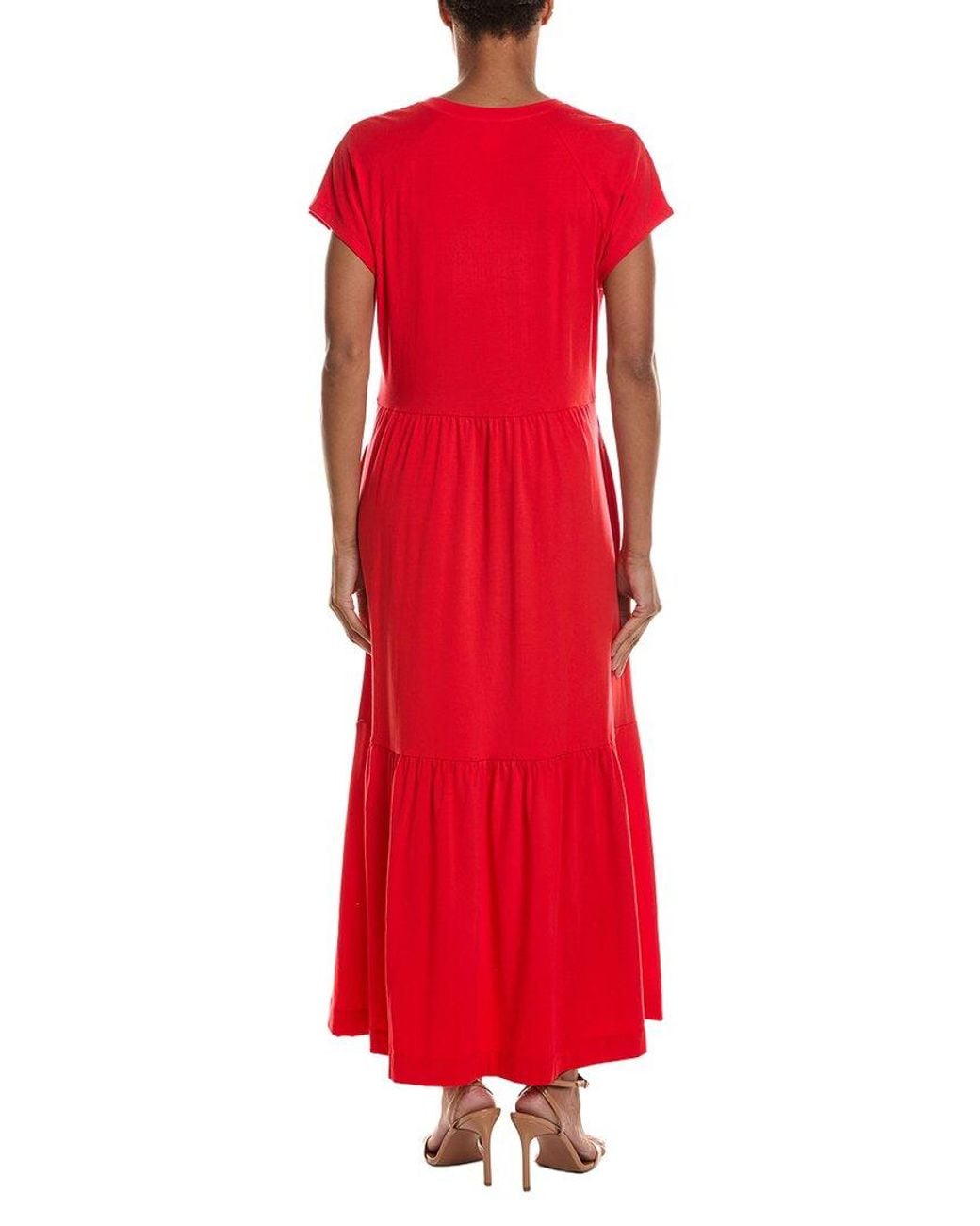 DKNY Red Maxi Dress