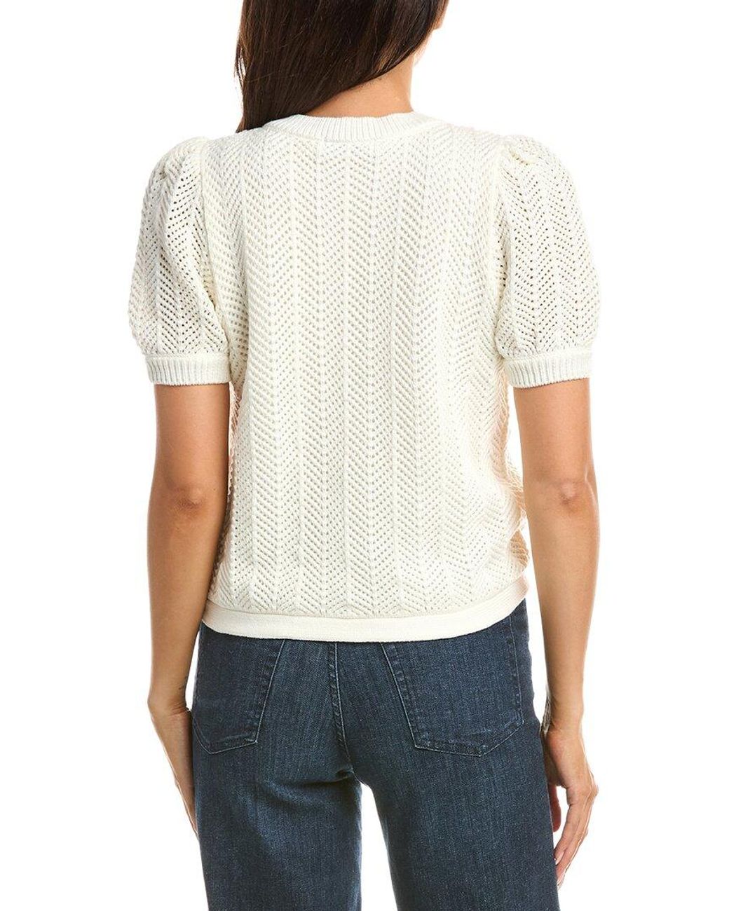 Tahari White The Billie Cardigan