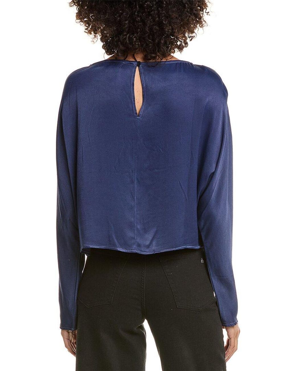 Bella Dahl Blue Dolman Sleeve Blouse