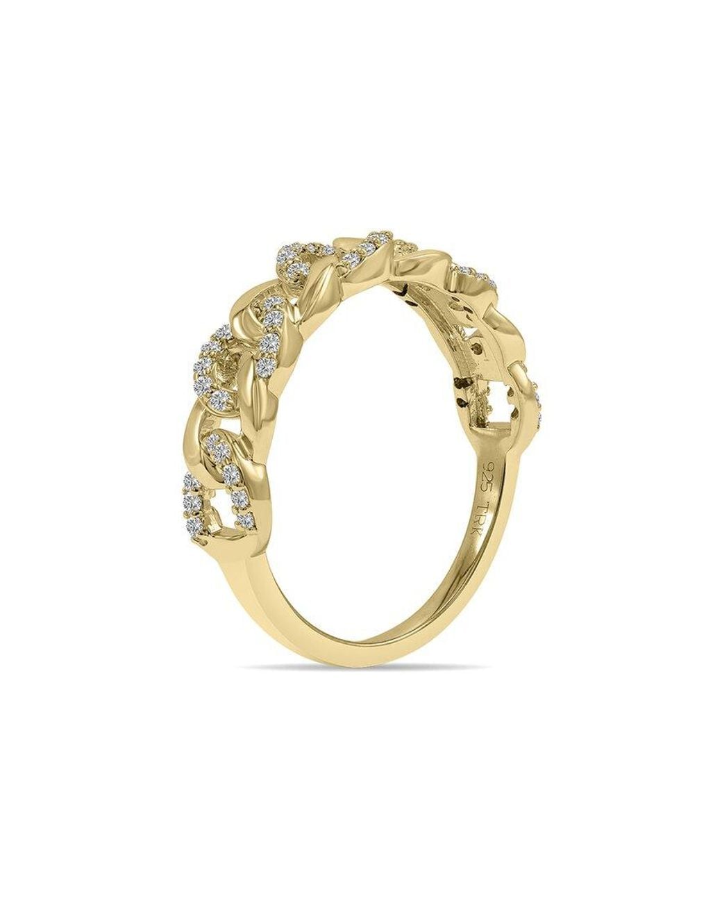 Lab Grown Diamonds White 14K 0.33 Ct. Tw. Lab-Grown Diamond Chain Ring
