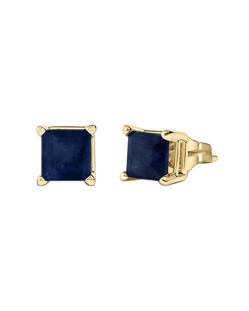 Haus of Brilliance Blue Colorful Gemstones 14K 1.20 Ct. Tw. Sapphire Stud Earrings