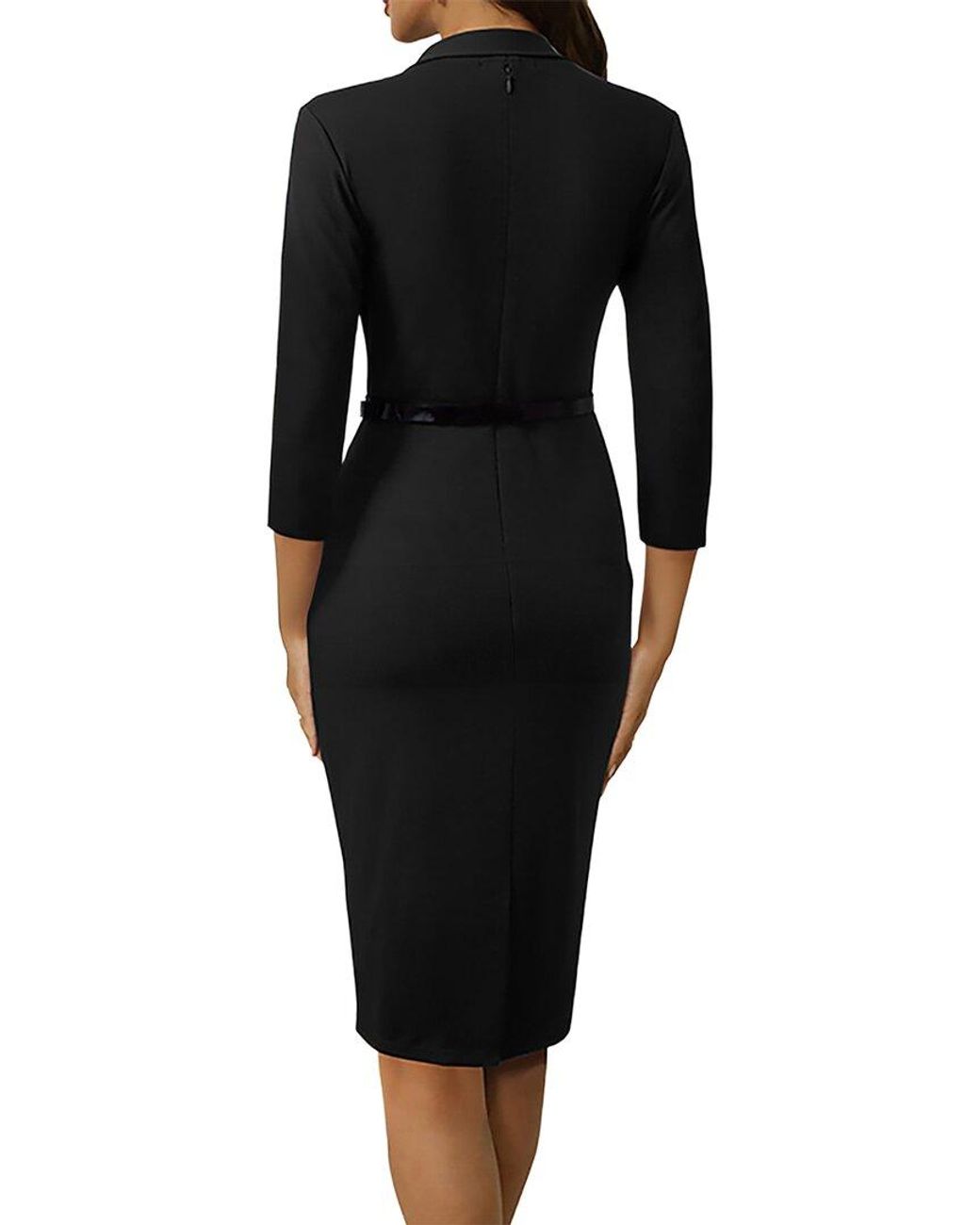 Vincent Black Sheath Dress