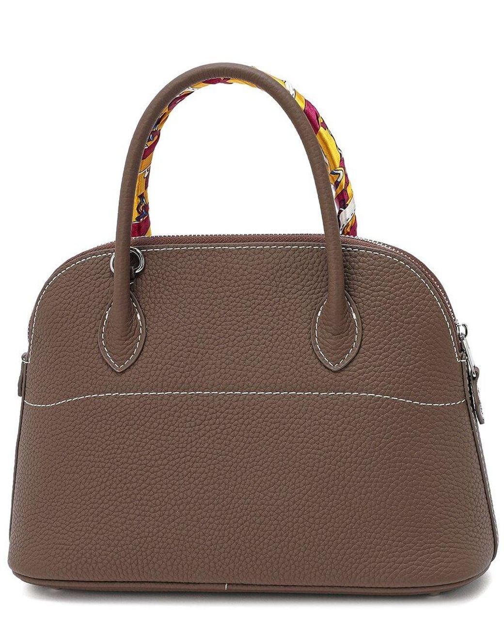 Tiffany & Fred Paris Brown Top-grain Leather Satchel