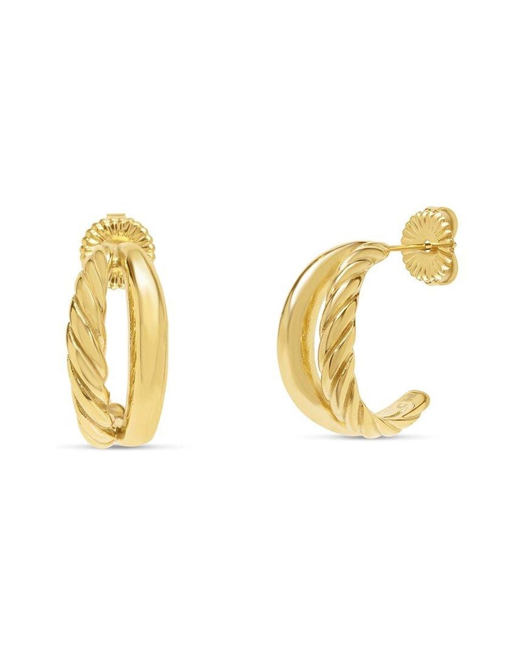Bruno Magli Metallic Plated Earrings