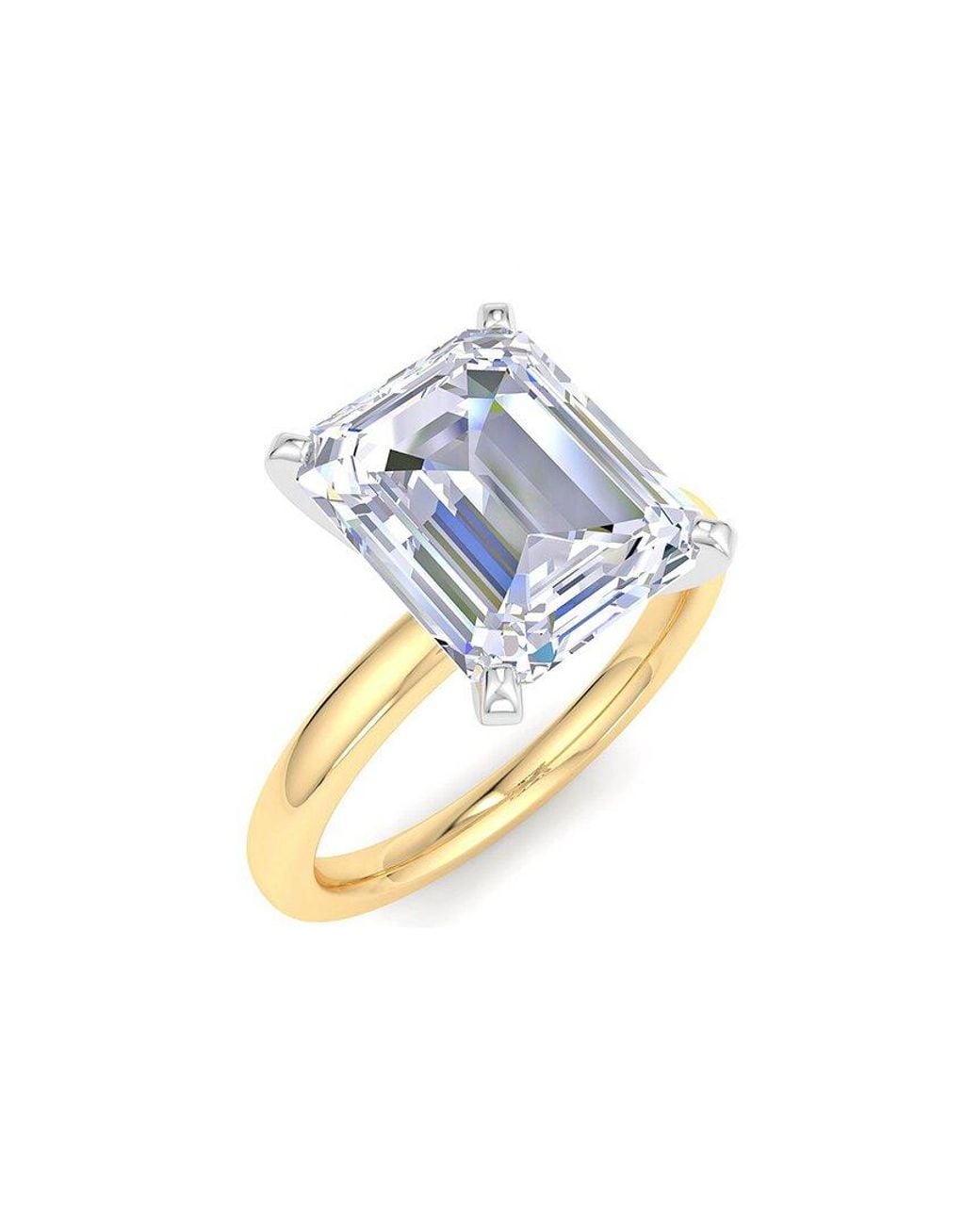 SuperJeweler White 14K 4.00 Ct. Tw. Lab-Grown Diamond Ring