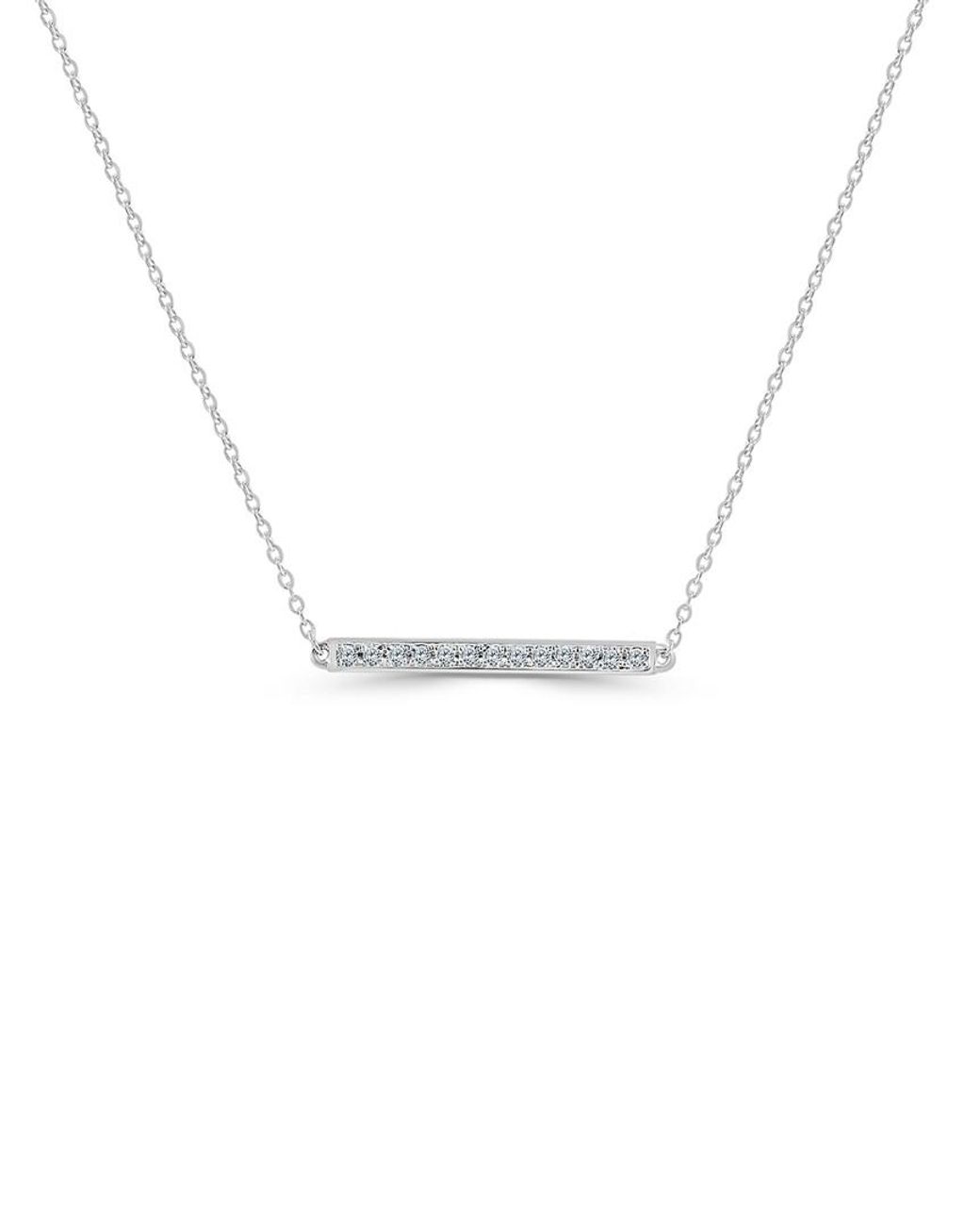Sabrina Designs Metallic 14k 0.10 Ct. Tw. Diamond Bar Necklace
