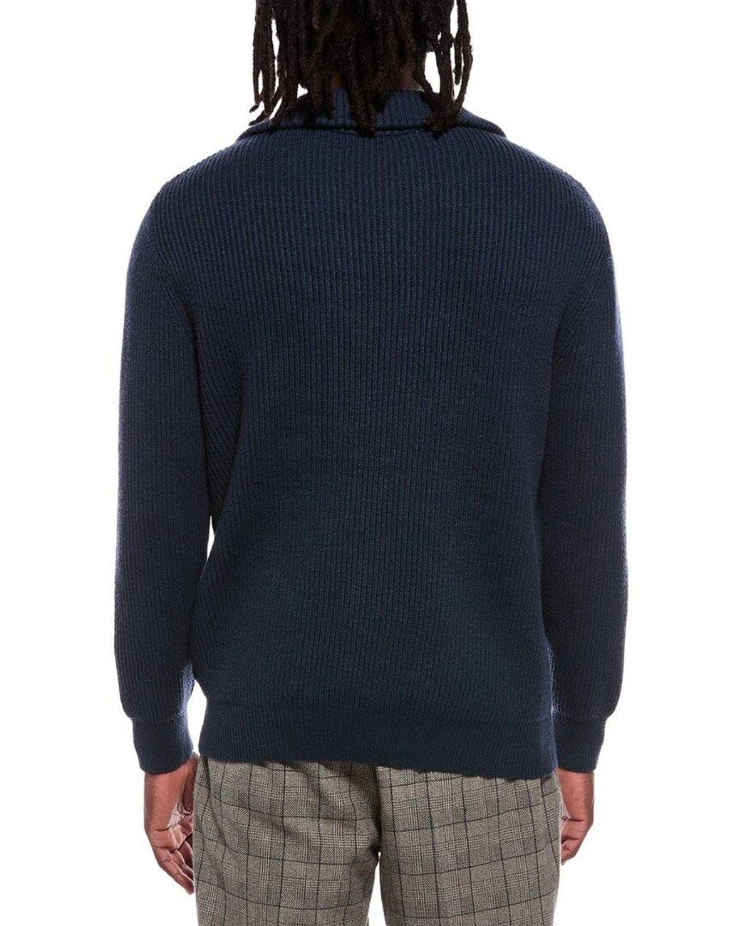 Jason Wu Blue Lis Quarter Zip Mock Neck Sweater for men