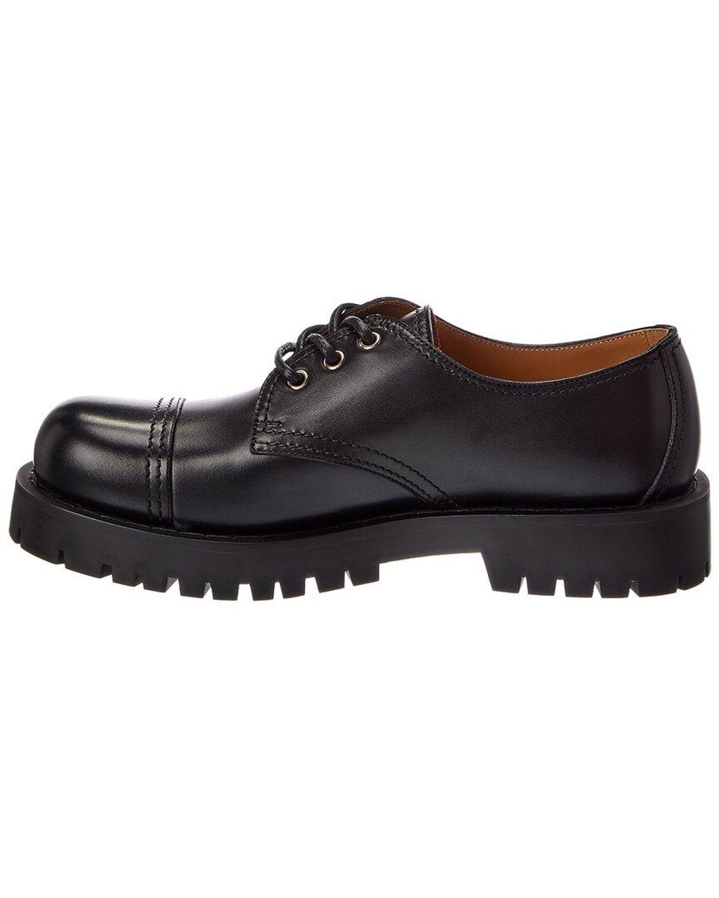 Dior Black Leather Derby Shoe for men