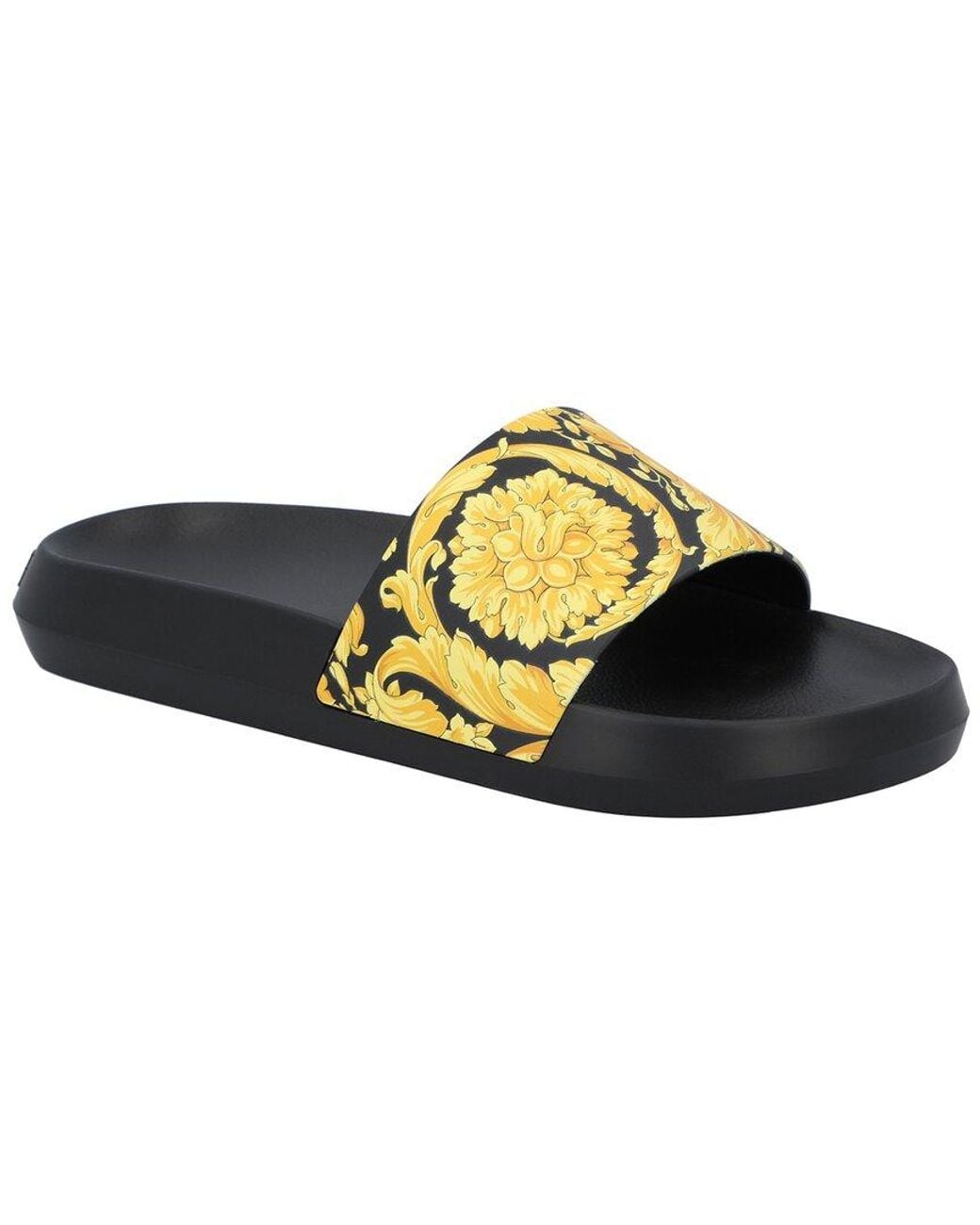 Versace Multicolor Rubber Barocco Bathing Slide (Authentic Pre-Loved) for men