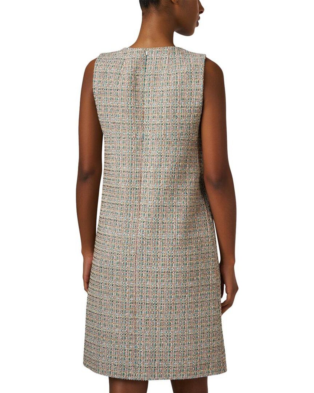 Paule Ka Brown Tweed Wool-Blend Dress