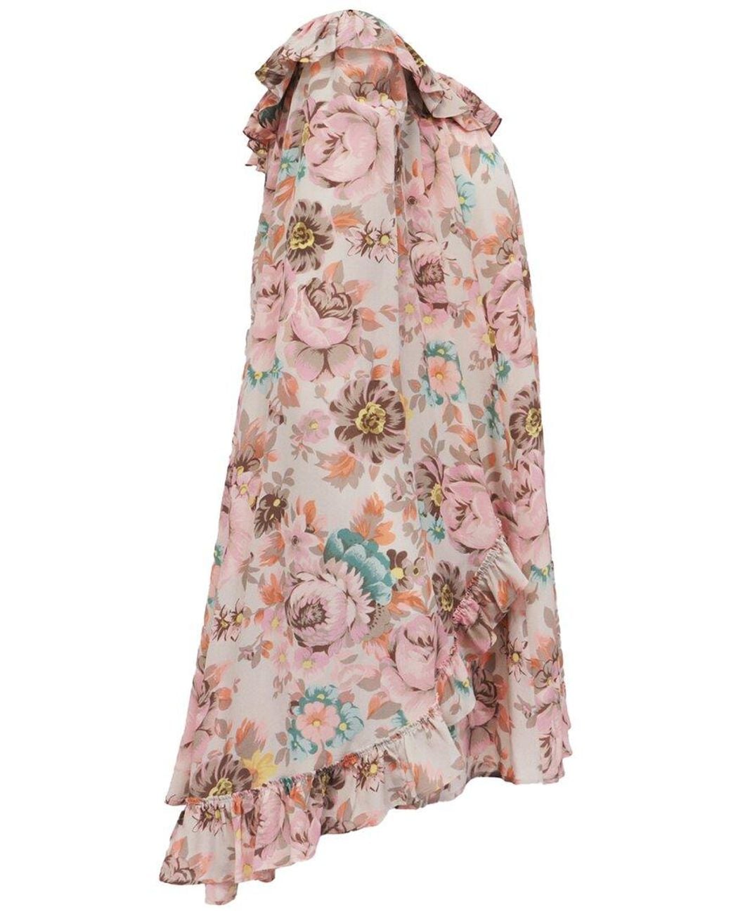Chloé Pink Ruffled Mini Dress, Size Fr; (Authentic Pre-Loved)