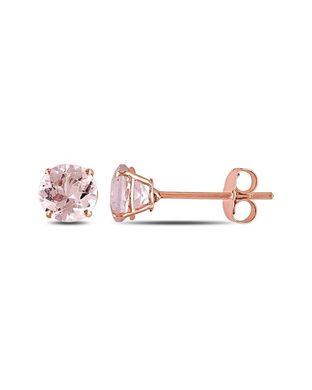 Rina Limor Pink 10K Rose 0.96 Ct. Tw. Morganite Earrings