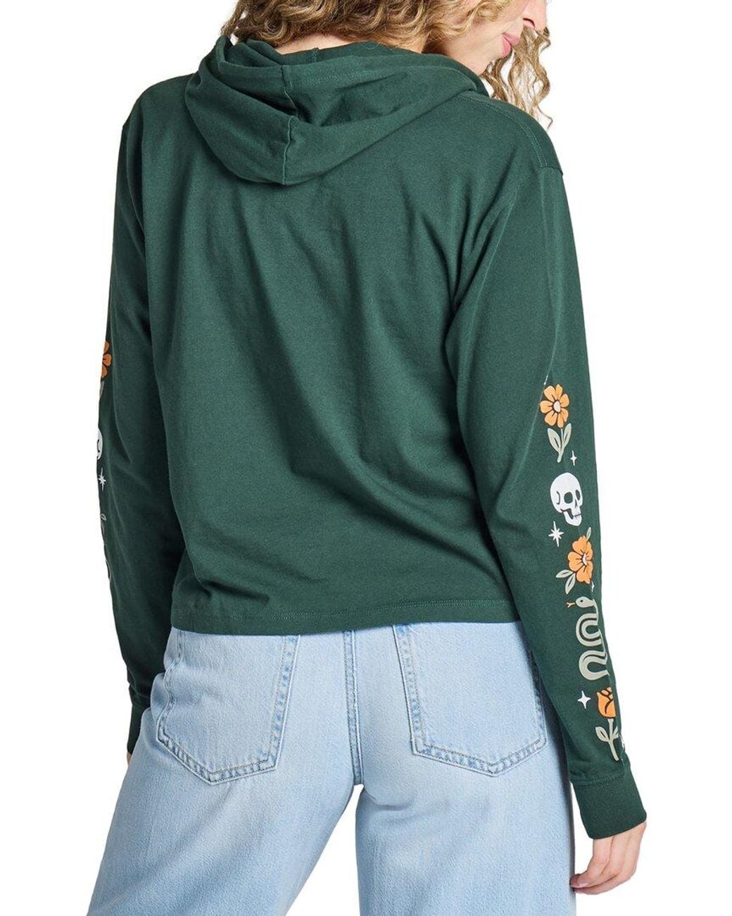 Life Is Good. Green Boxy Hoodie