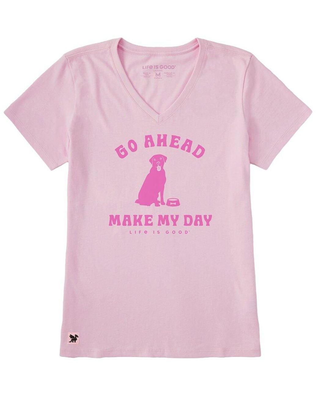 Life Is Good. Pink Crusher Lite T-Shirt
