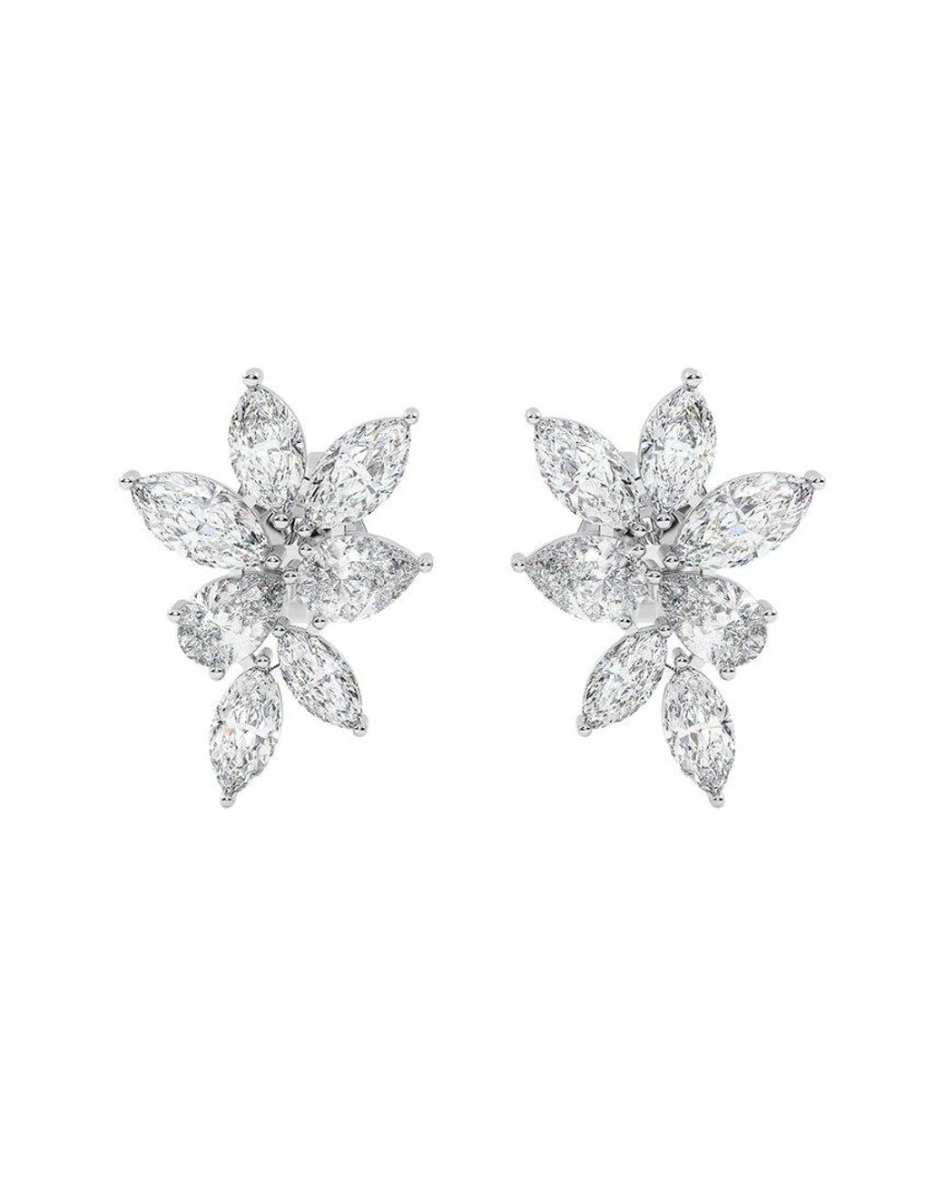 VOWE White 14K 4.00 Ct. Tw. Lab-Grown Diamond Earrings