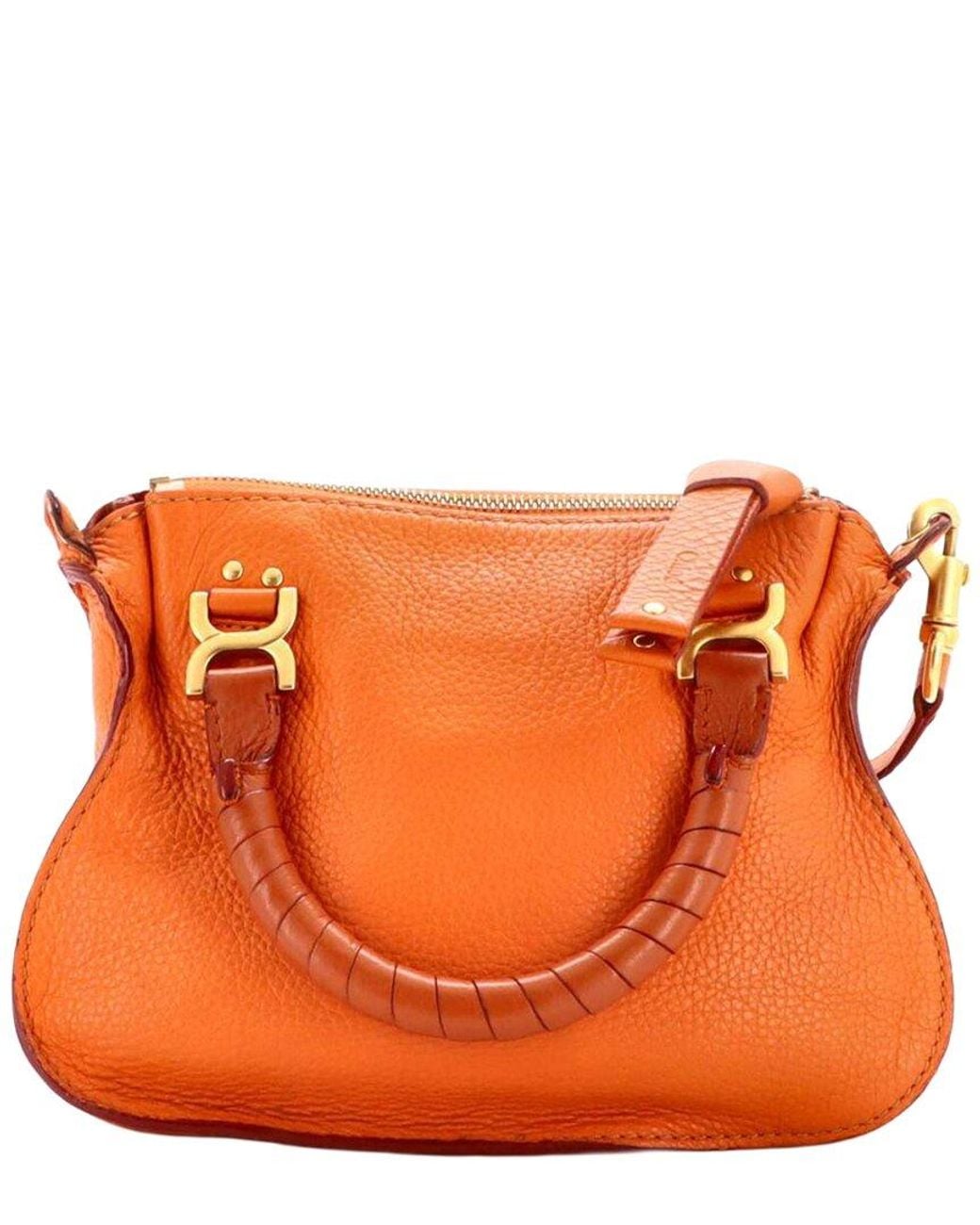 Chloé Orange Marcie Satchel Baby (authentic Pre-loved)