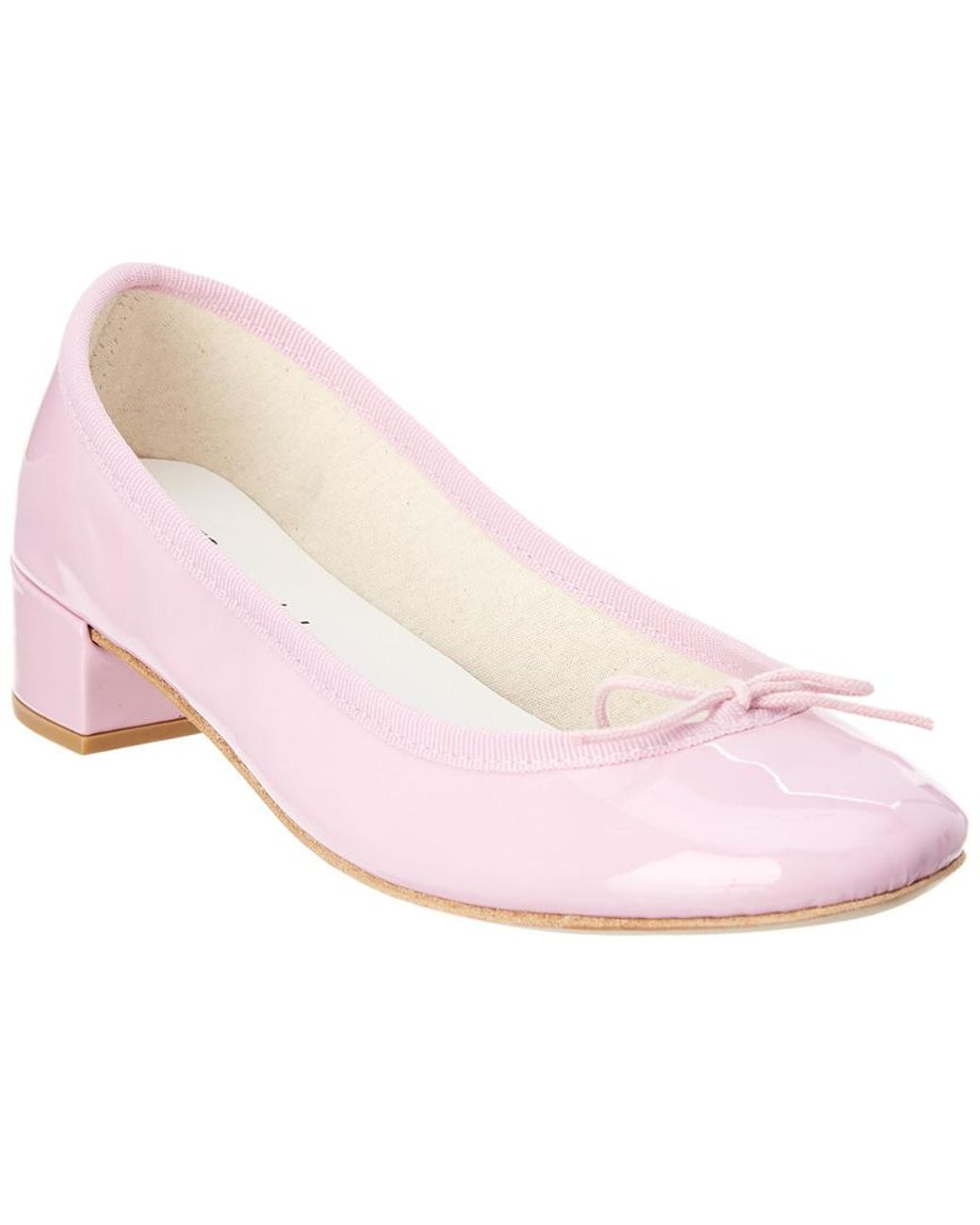 Repetto Camille Patent Ballerina Pump in Pink | Lyst