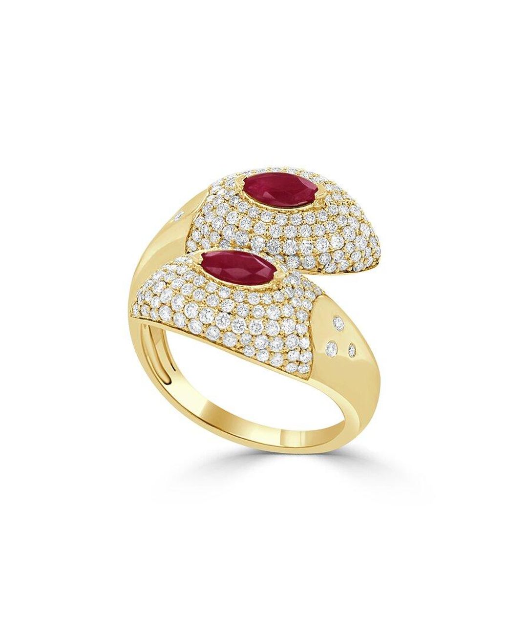 Sabrina Designs White 14K 1.08 Ct. Tw. Diamond Bypass Ring