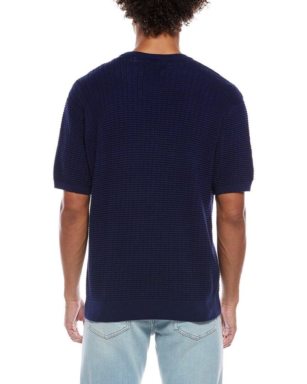Robert Graham Blue Luis Crewneck Sweater for men
