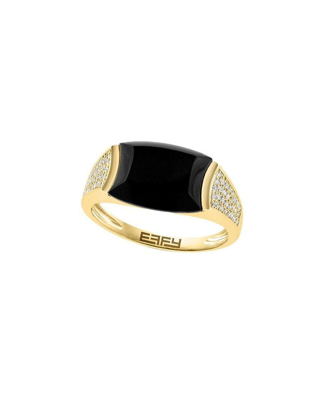 Effy Fine Jewelry Black 14K 3.45 Ct. Tw. Diamond & Onyx Ring