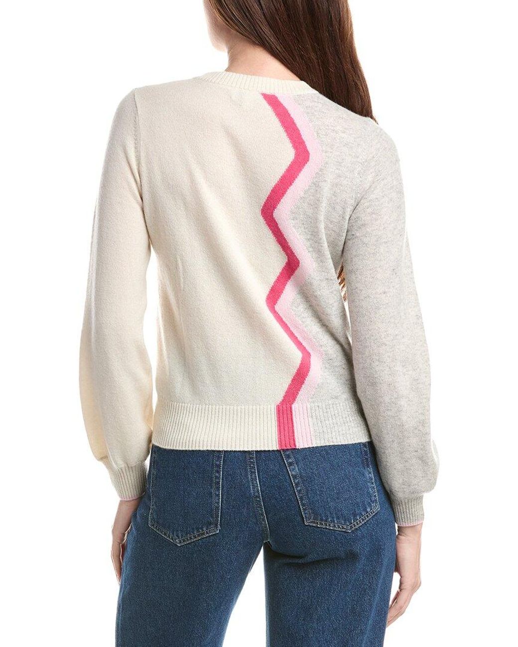 Isla Blue Jasmine Lightning 100% Cashmere Top