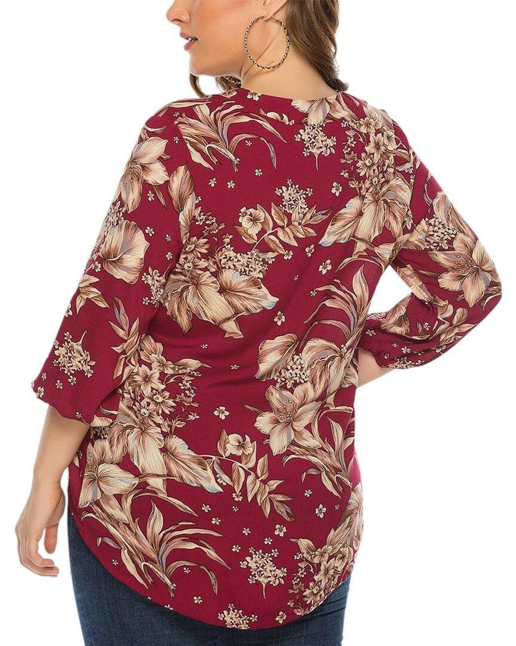ROMANISSA Red Blouse