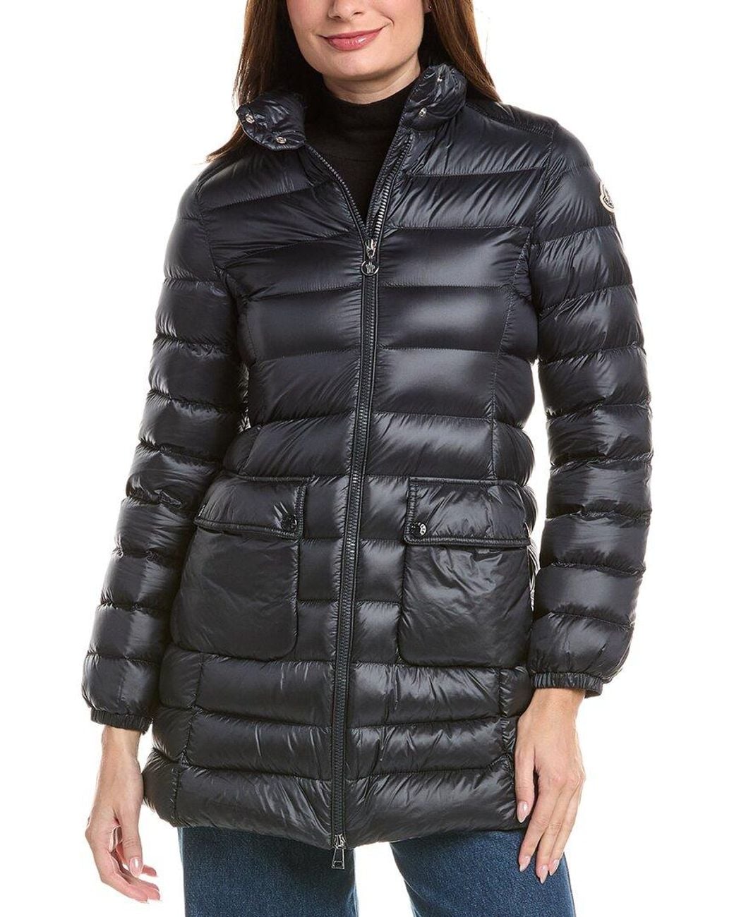 Moncler Black Genet Long Coat