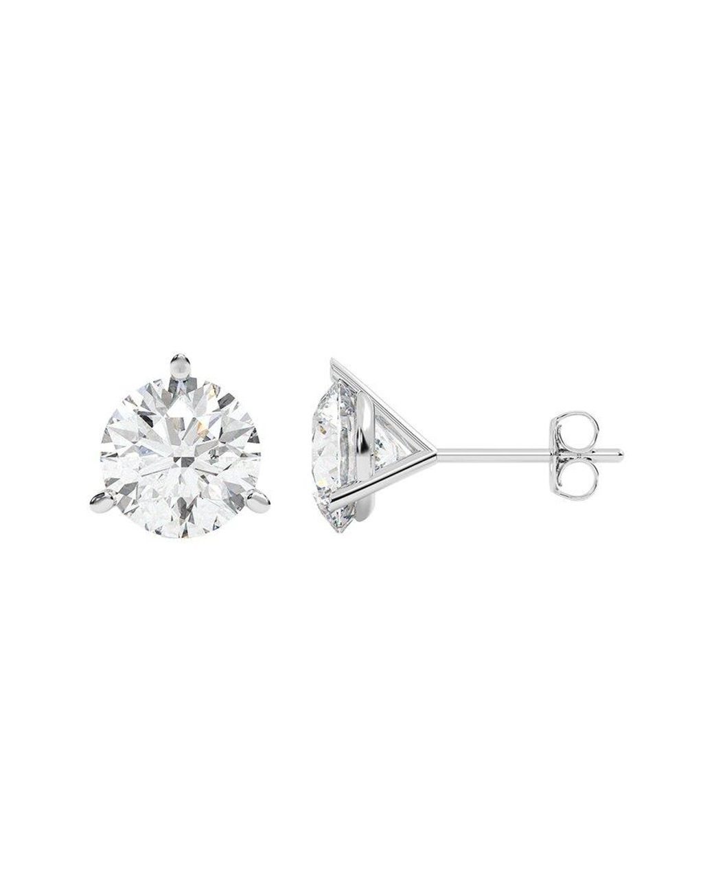 Diamond Select Cuts Metallic 14K 4.00 Ct. Tw. Diamond Earrings