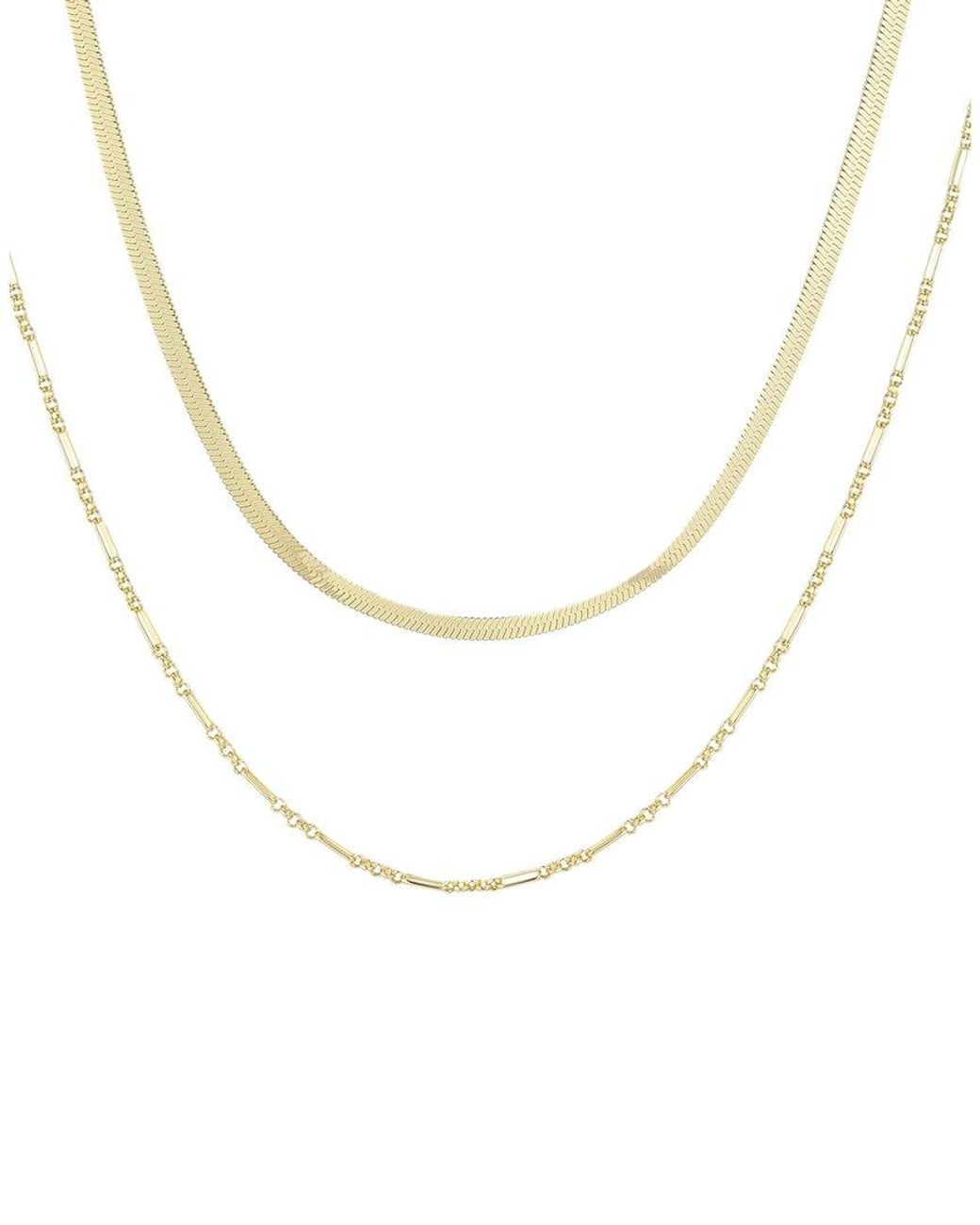 Adornia White 14K Plated Stainless Steel Necklace