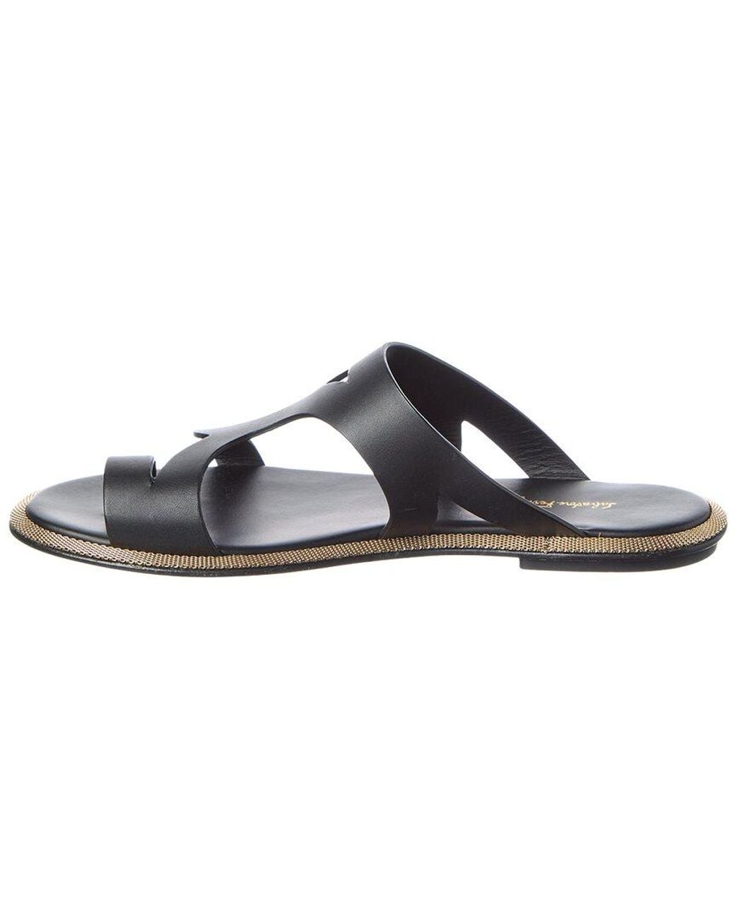 Ferragamo Black Marilu Leather Sandal
