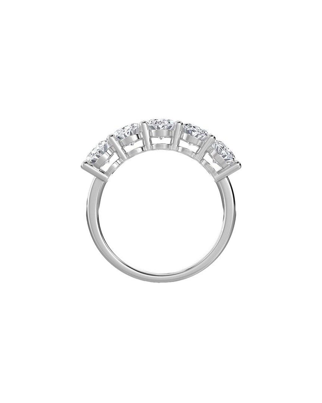 Diana M White Diana M. Fine Jewelry 14k 1.69 Ct. Tw. Lab Grown Diamond Half-eternity Ring