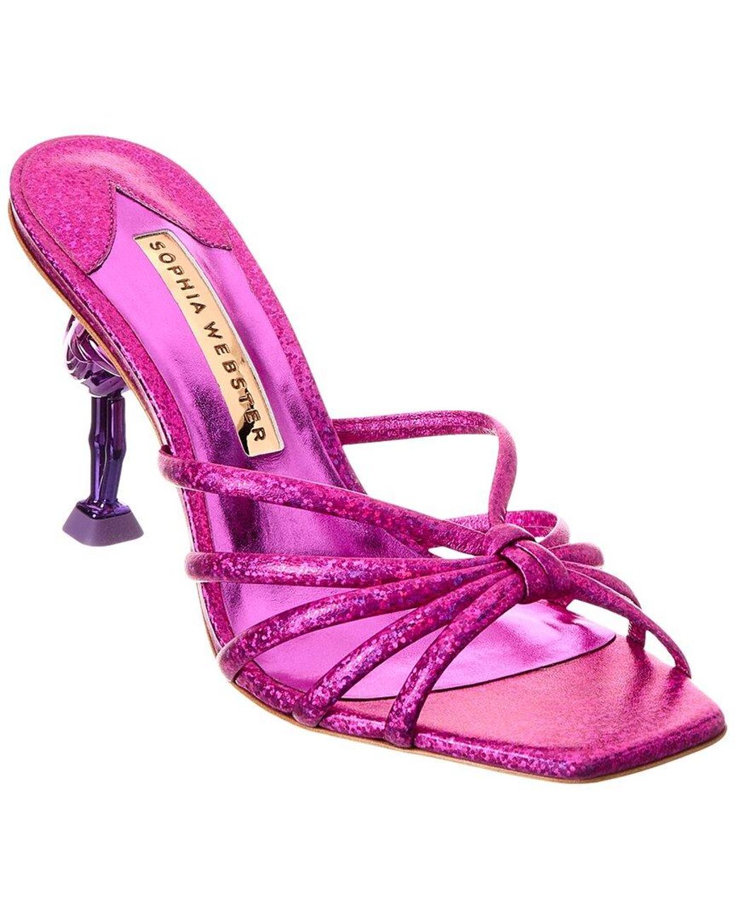 Sophia Webster Flo Flamingo Leather Sandal in Pink | Lyst