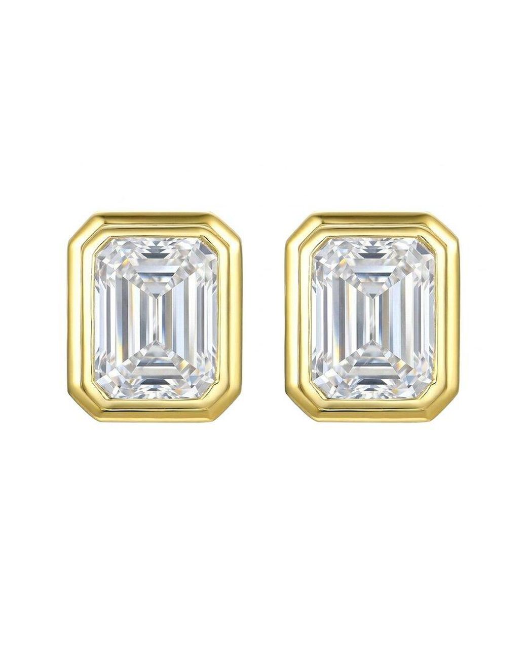 Kai Fine Jewelry Blue 14K 3.00 Ct. Tw. Lab-Grown Diamond Stud Earrings