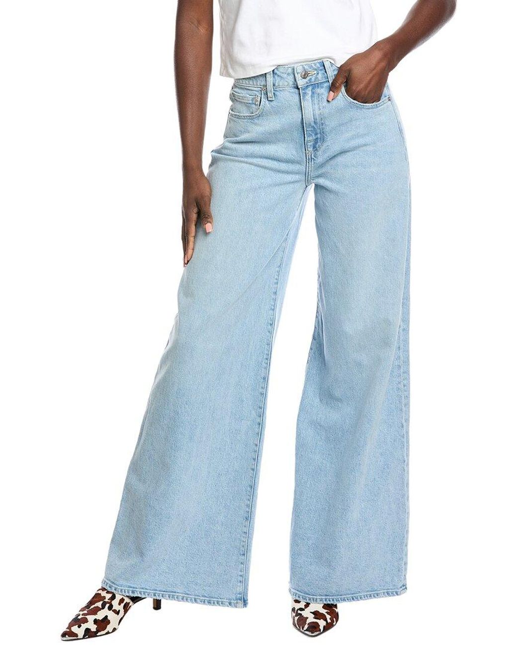 Jonathan Simkhai Blue Greer Super Wide Leg Denim Pant