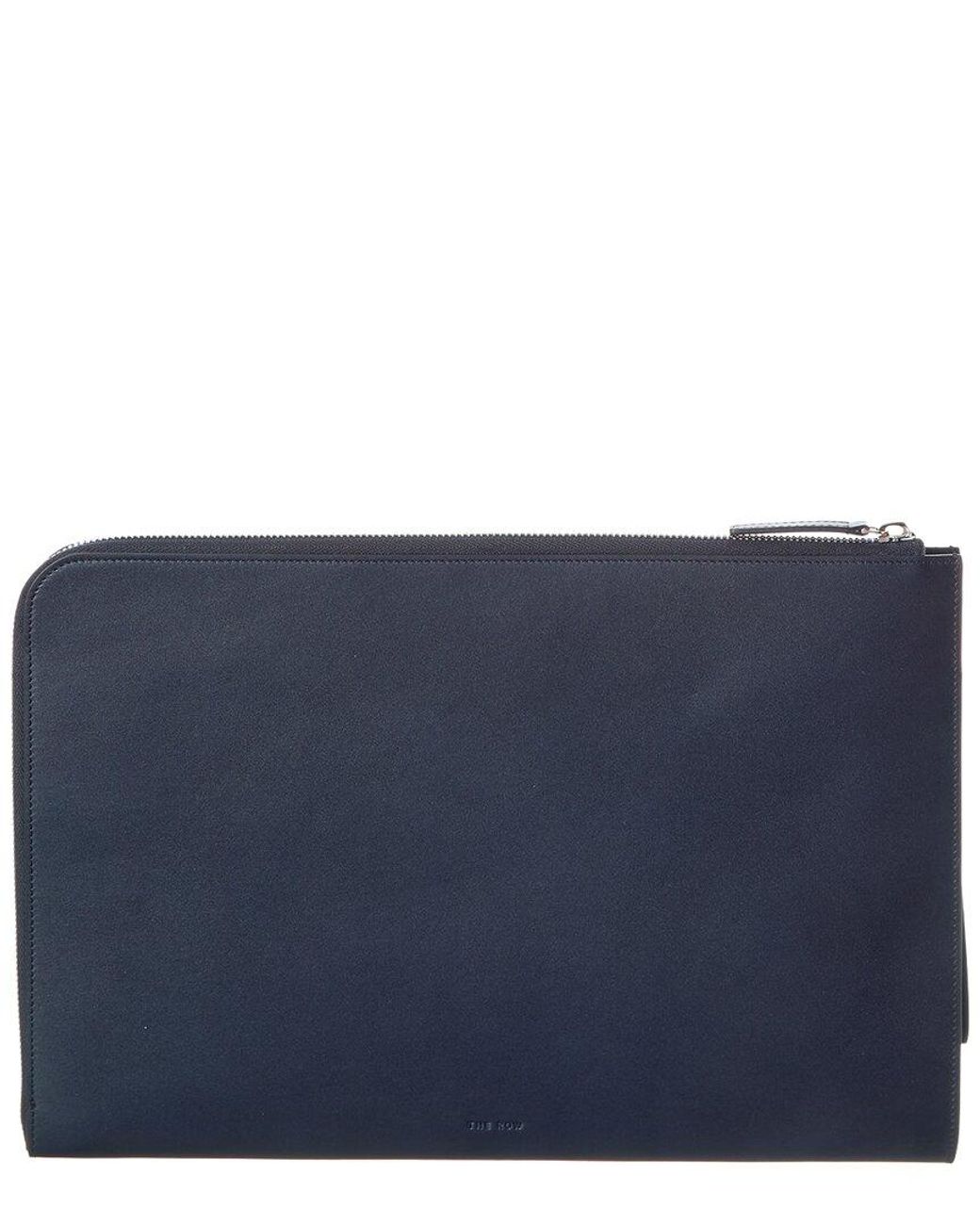 The Row Blue Leather Clutch