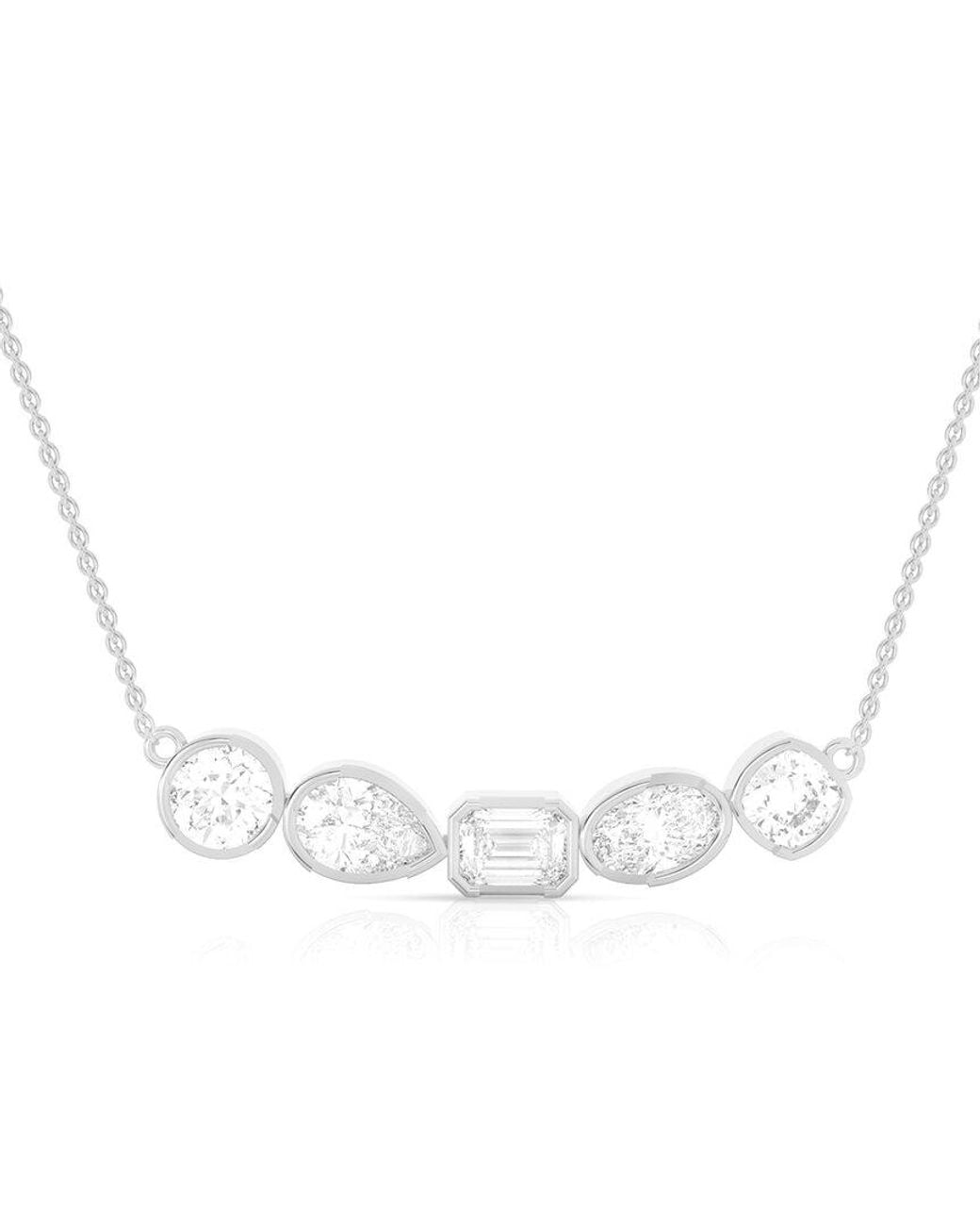 Amairah White 14K 5.00 Ct. Tw. Lab-Grown Diamond Necklace