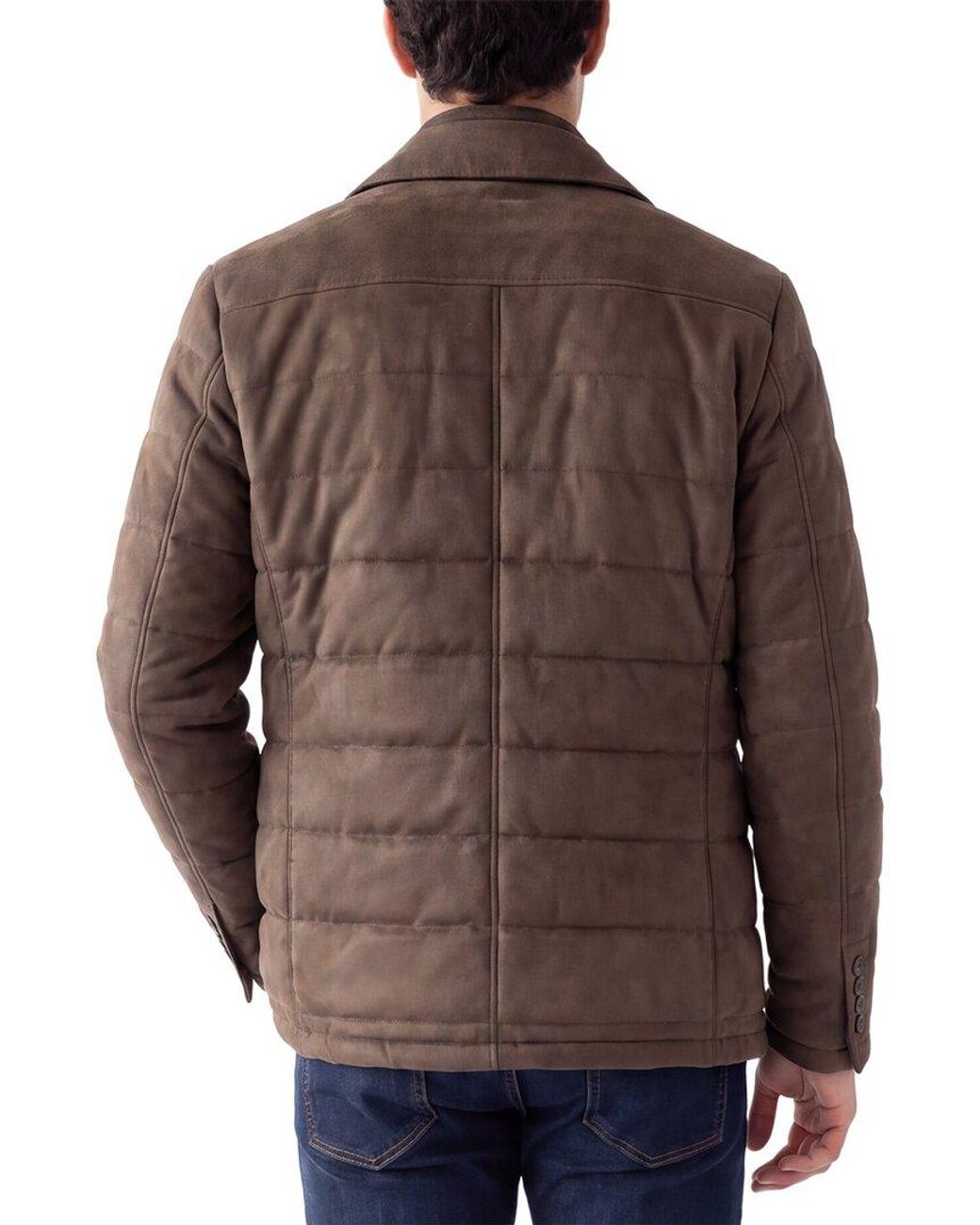 Corneliani Brown Cc Collection Quilted Blazer for men